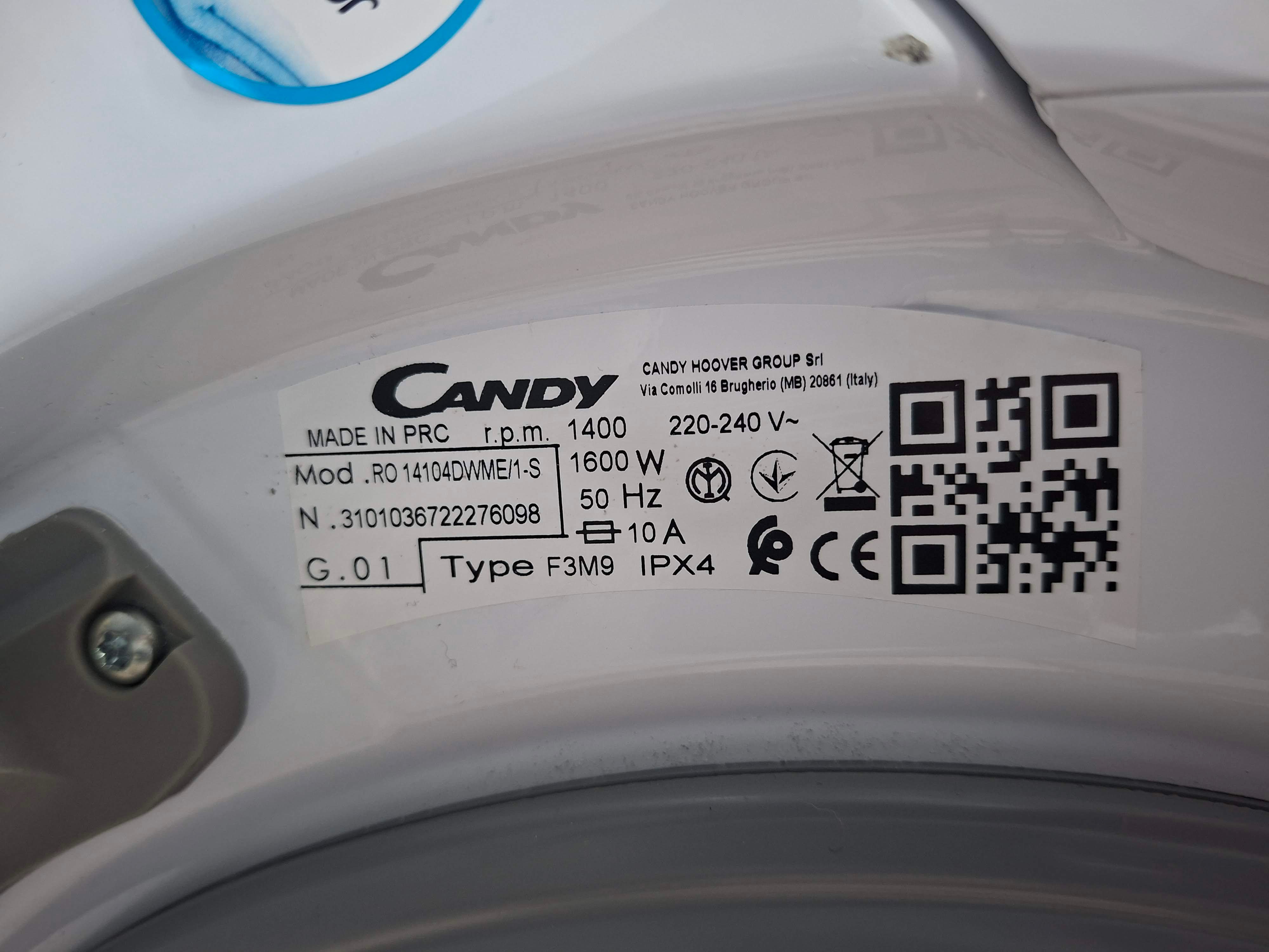 Veš mašina Candy RO 14104DWME/1-S, 10 kg