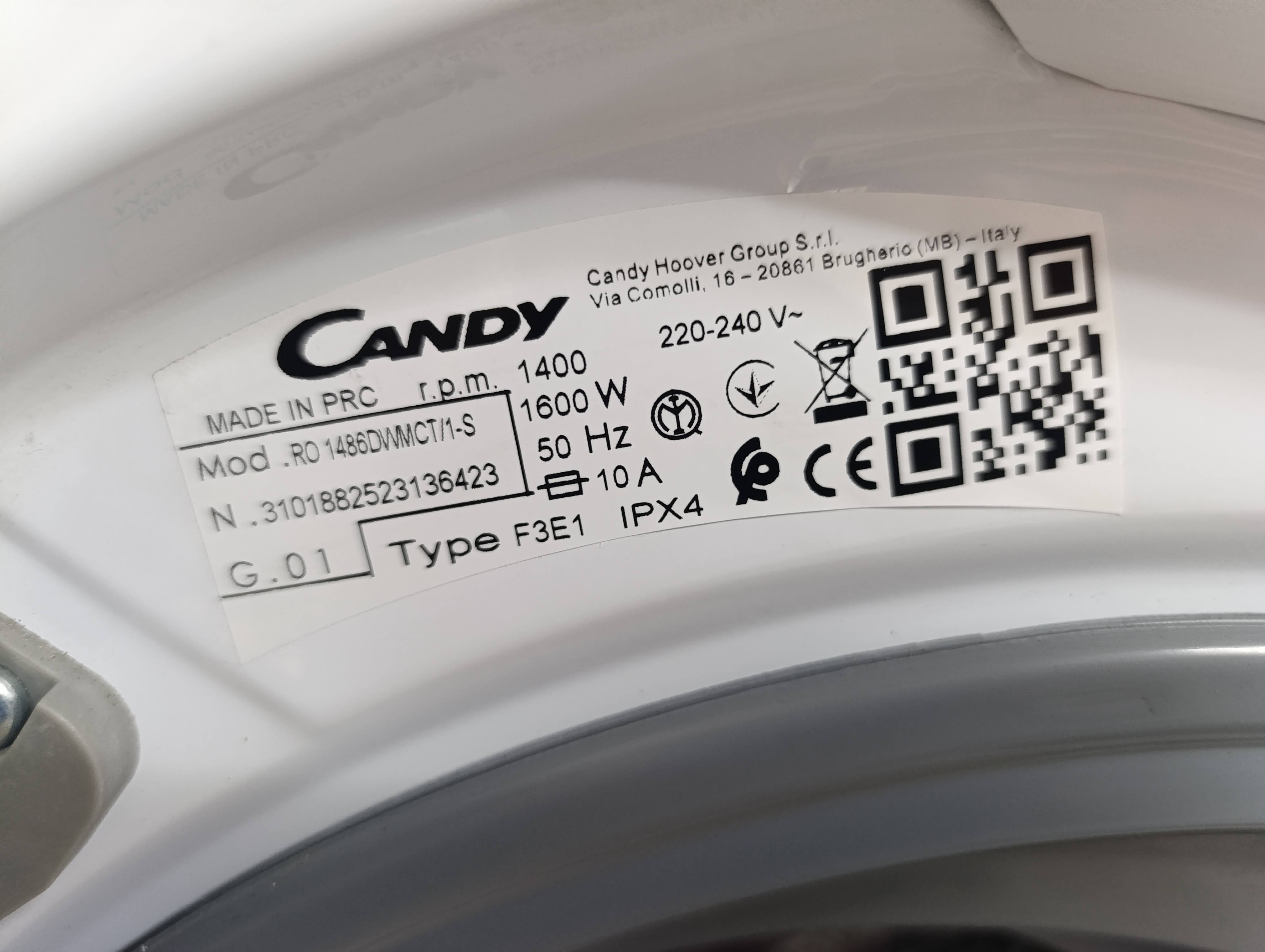 Veš mašina Candy RO 1486DWMCT/1-S, 8 kg