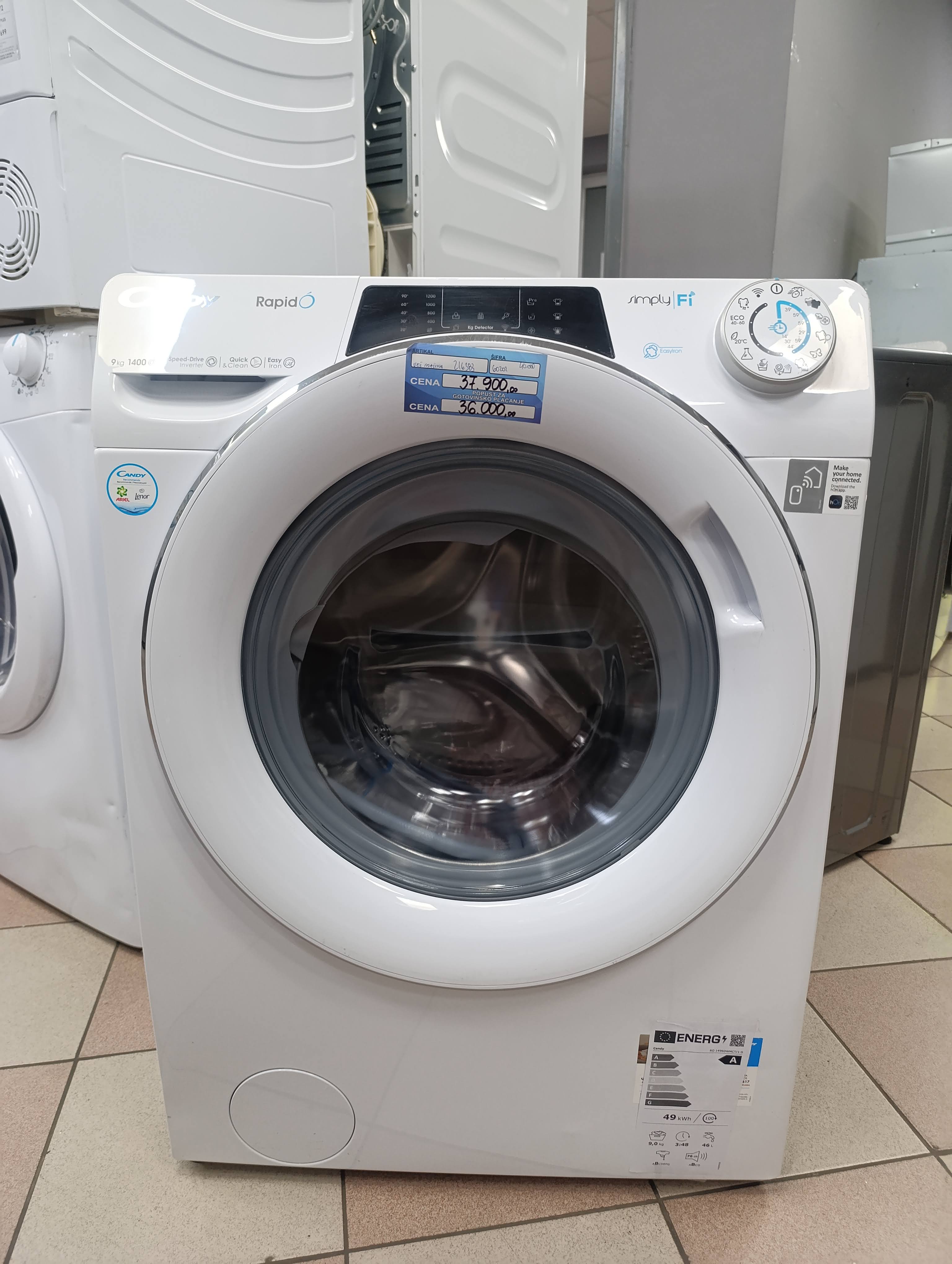 Veš Mašina Candy RO 1496DWMCT/1-S , 9kg