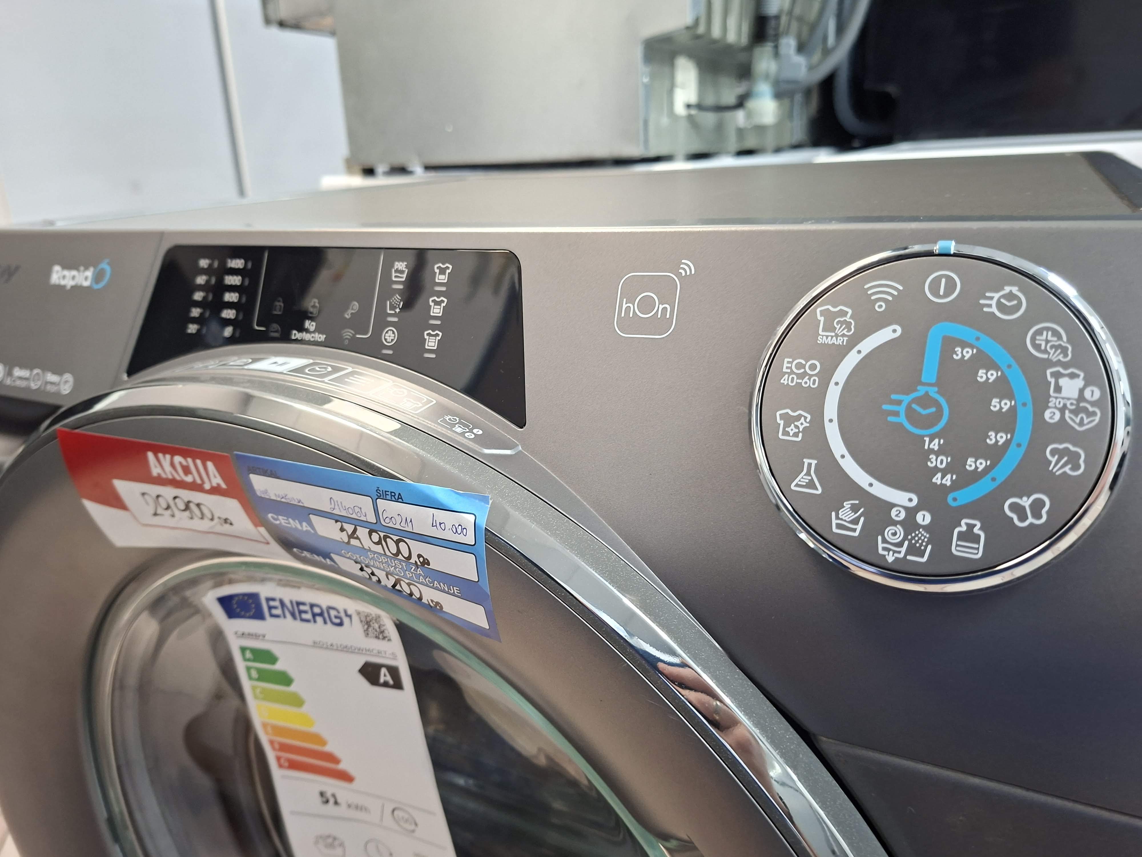 Veš mašina Candy RO14106DWMCRT-S, 10 kg
