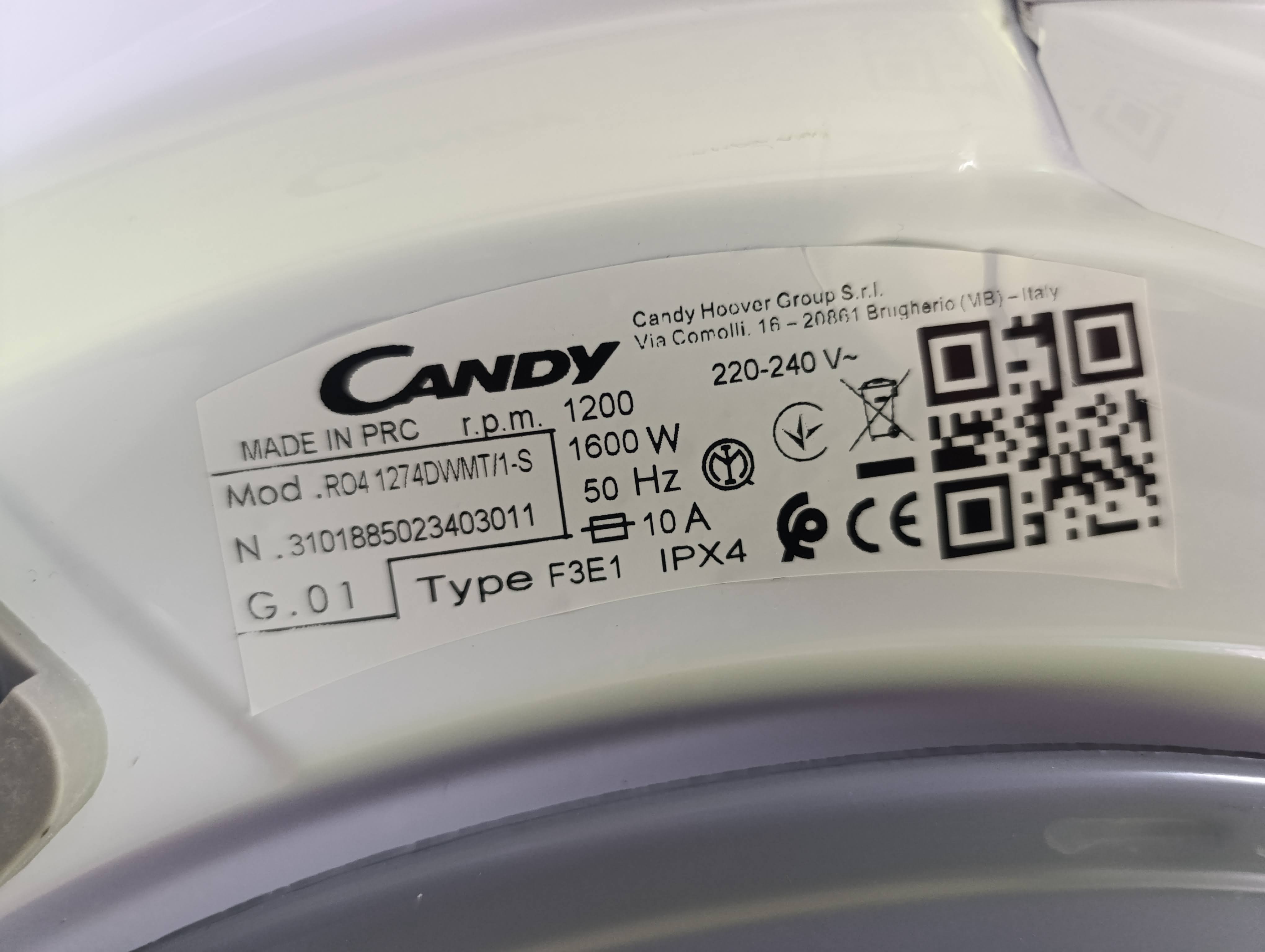 Veš mašina Candy RO4 1274DWMT/1-S , 7kg , slim