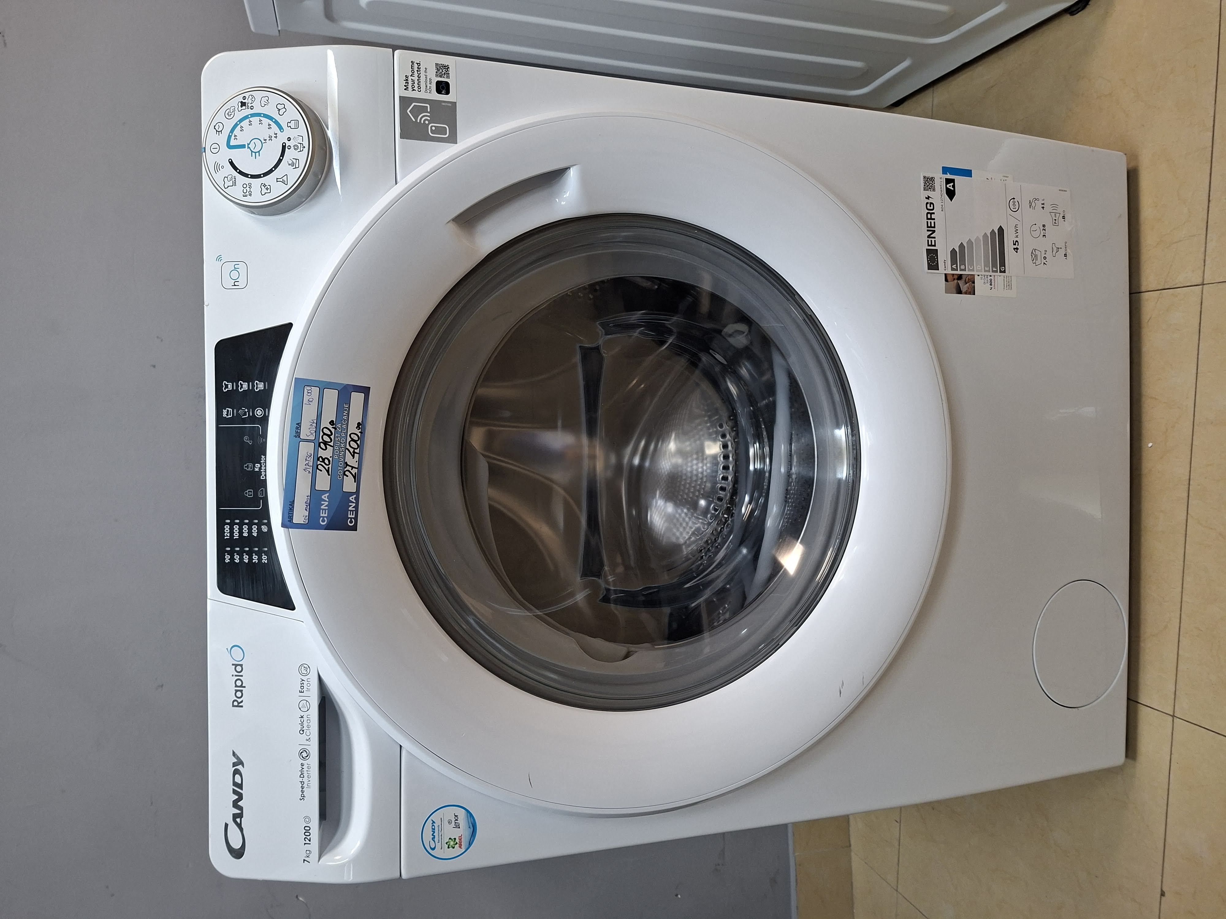 Veš mašina Candy RO4 1274DWMT/1-S , 7kg , slim