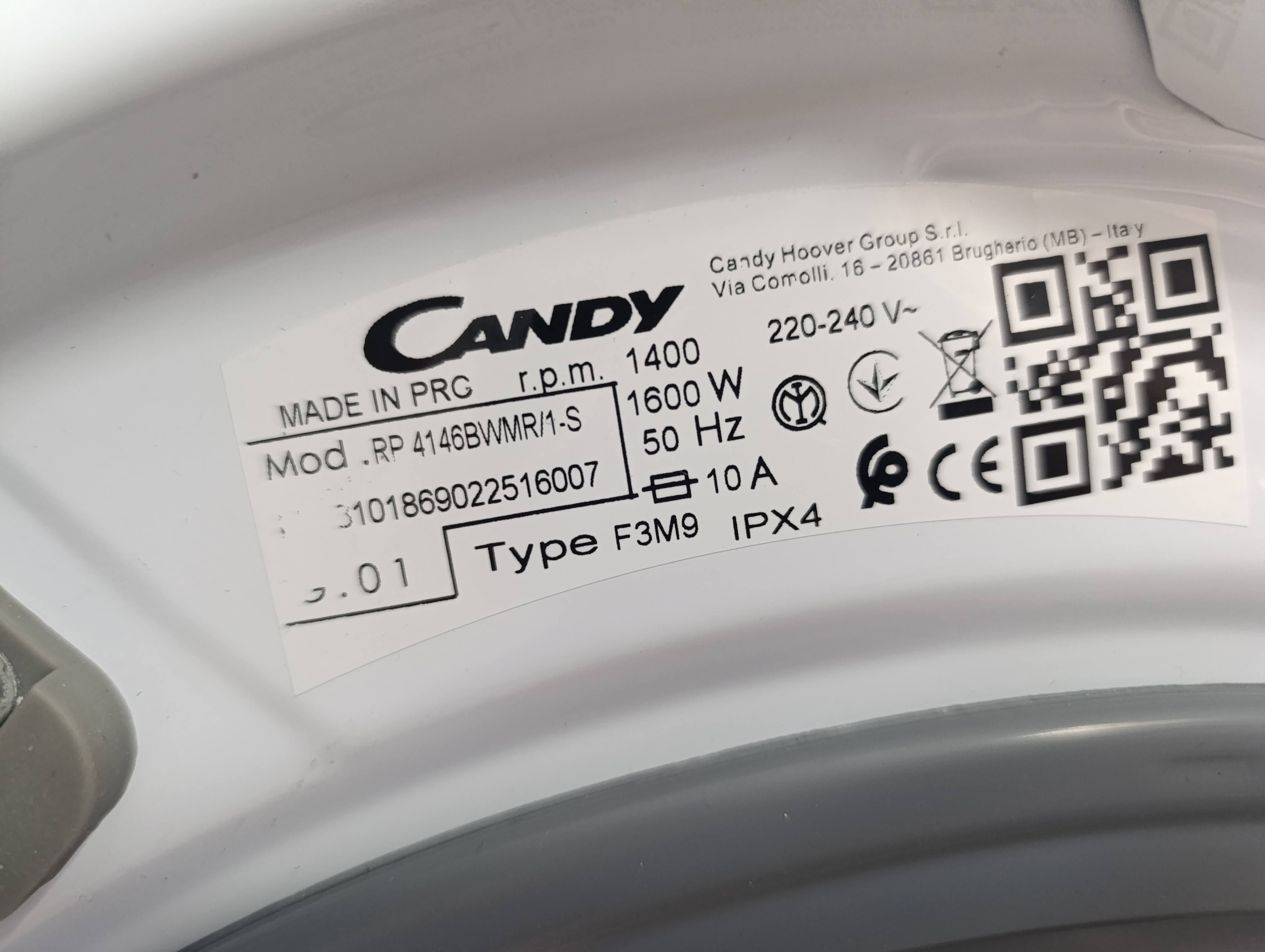 Veš mašina Candy  RP 4146BWMR/1-S , 14 kg.