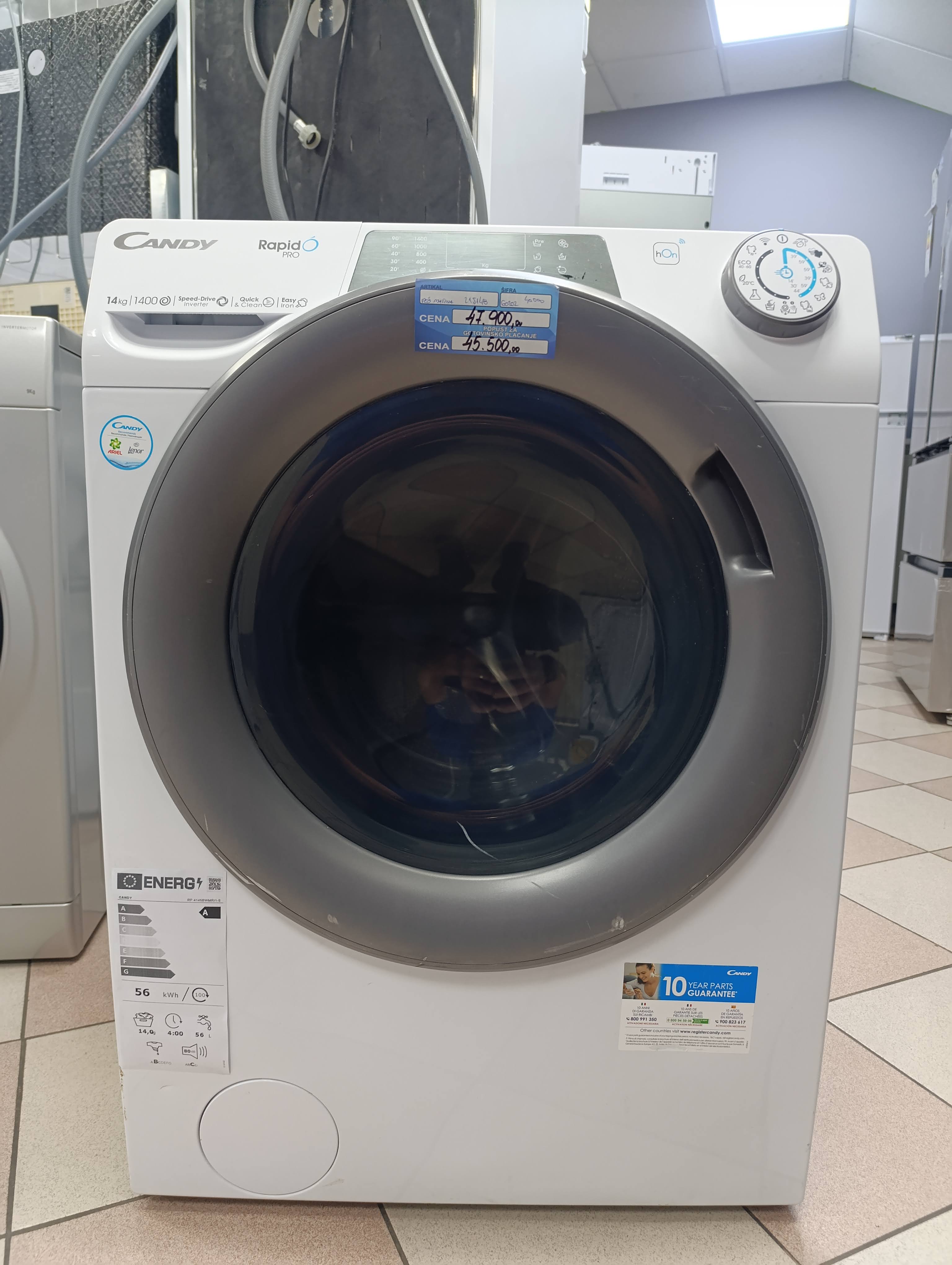 Veš mašina Candy  RP 4146BWMR/1-S , 14 kg.