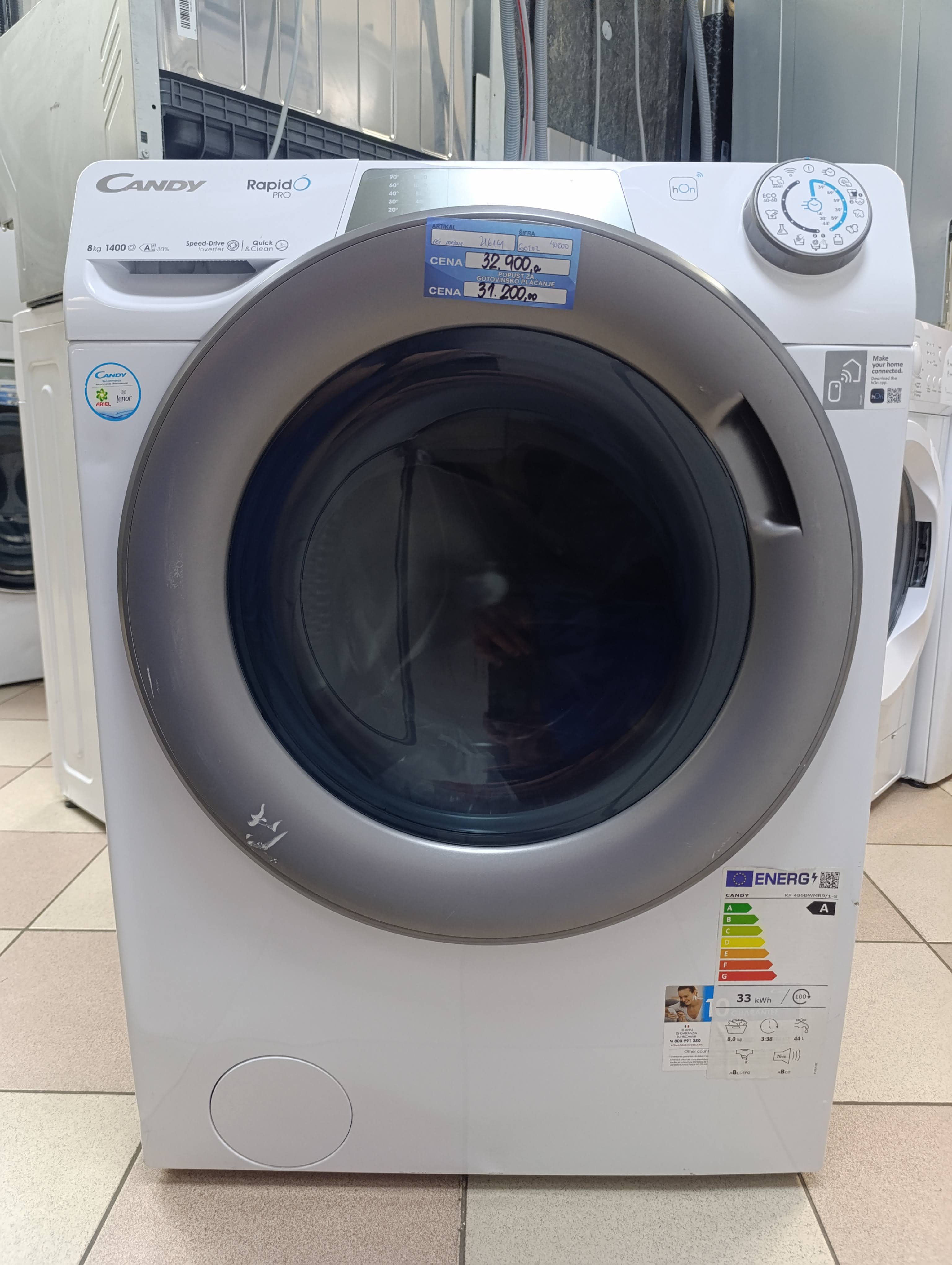 Veš mašina Candy RP 486BWMR9/1-S , 7 kg.