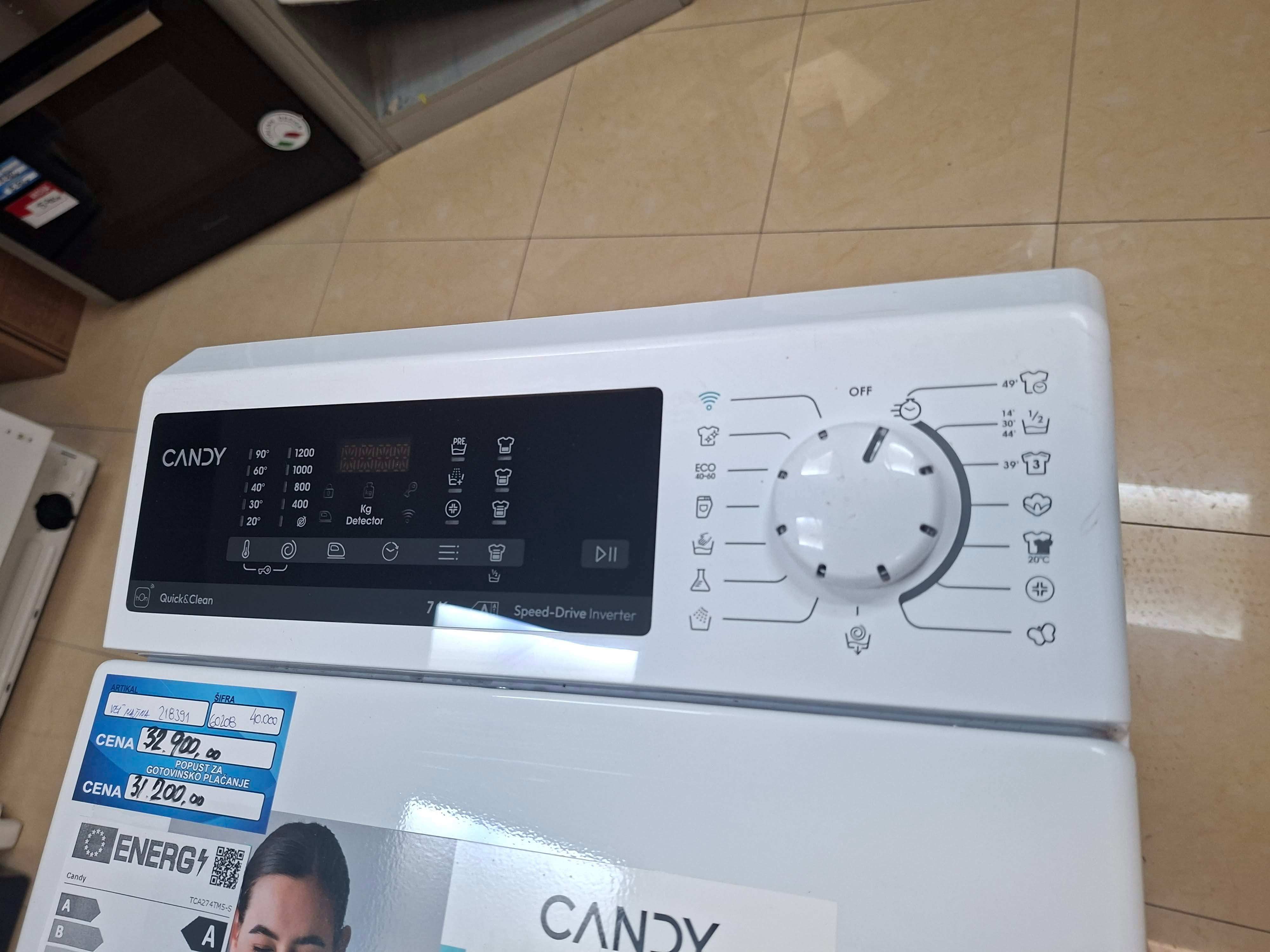 Veš mašina Candy TCA274TM5-S , 7 kg