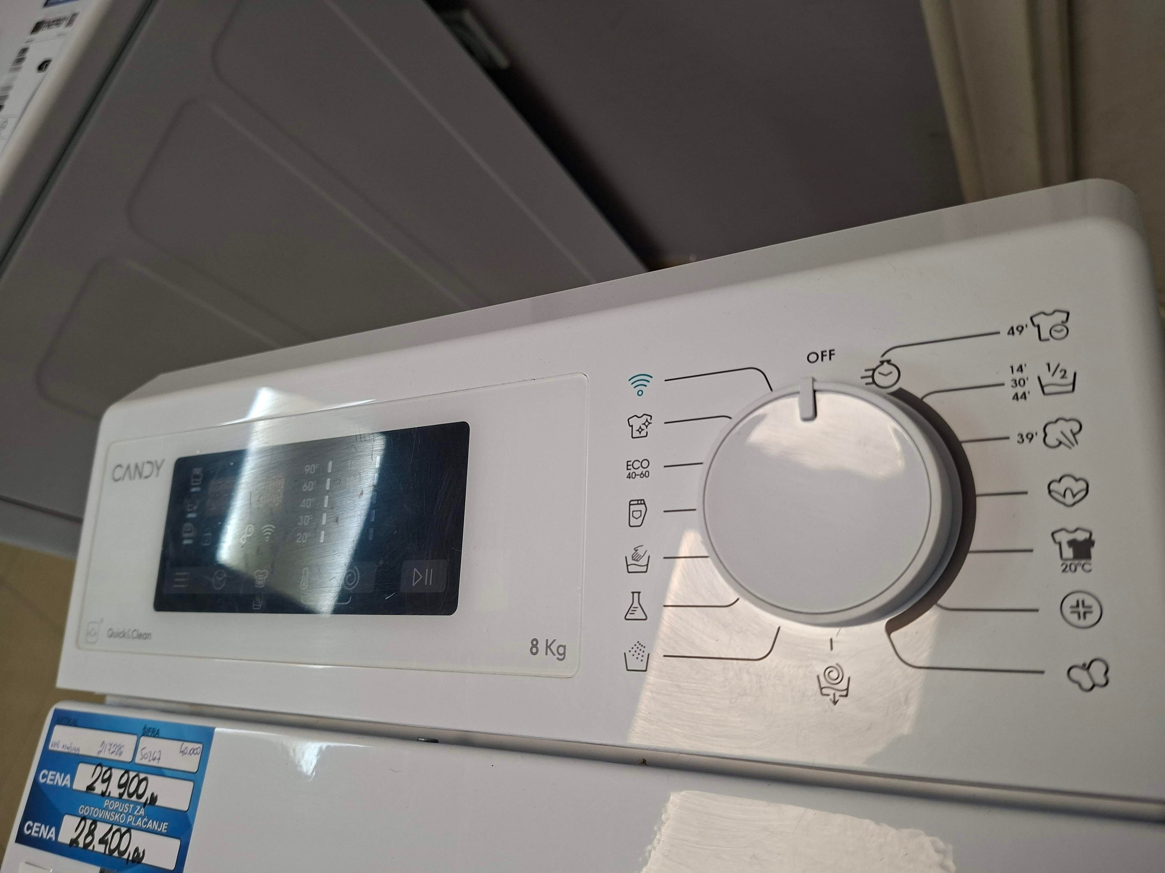 Veš mašina Candy TCAS285D2-S , 8 kg.