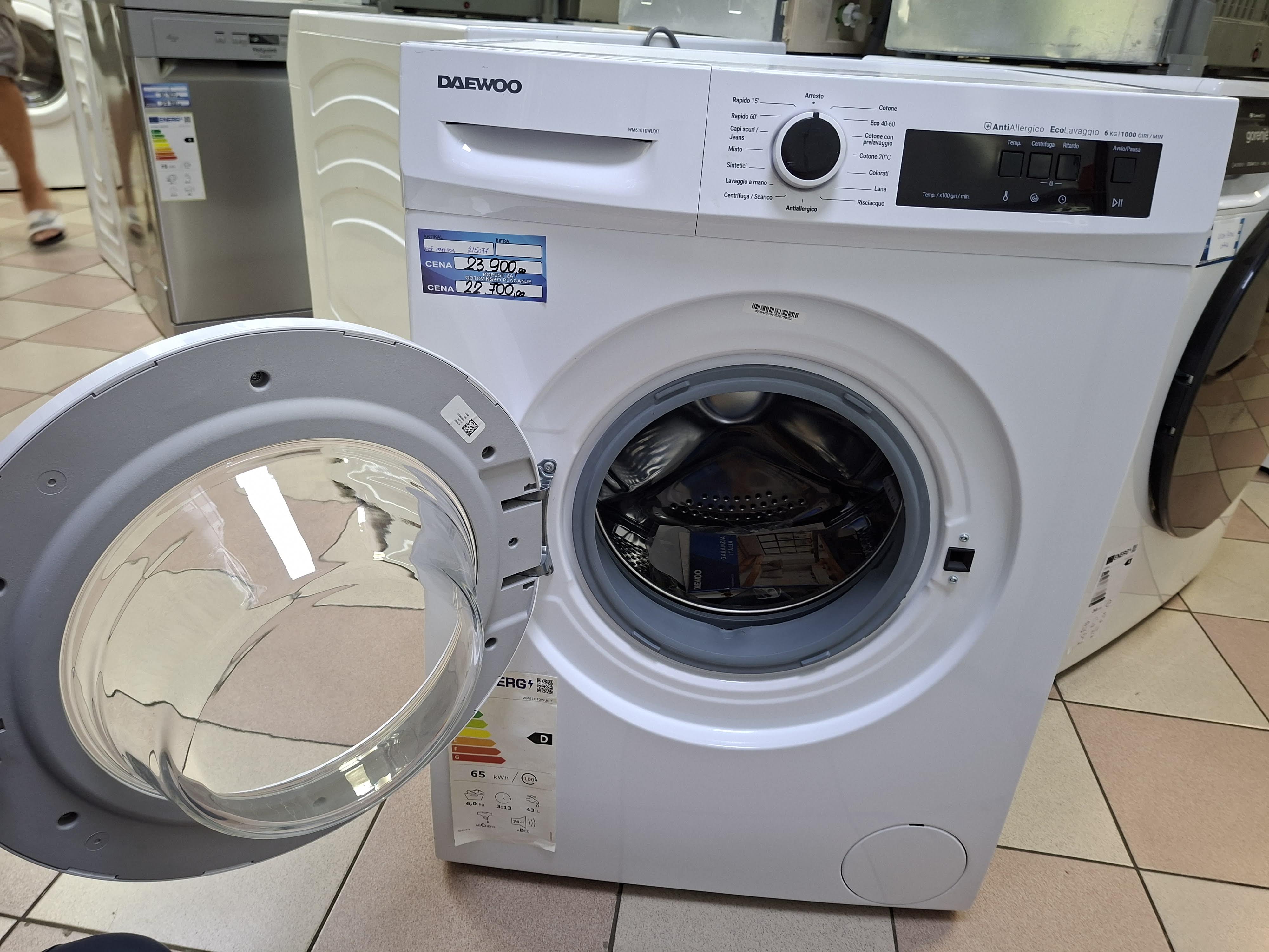Veš mašina Daewoo WM610T0WU0IT ,  6kg