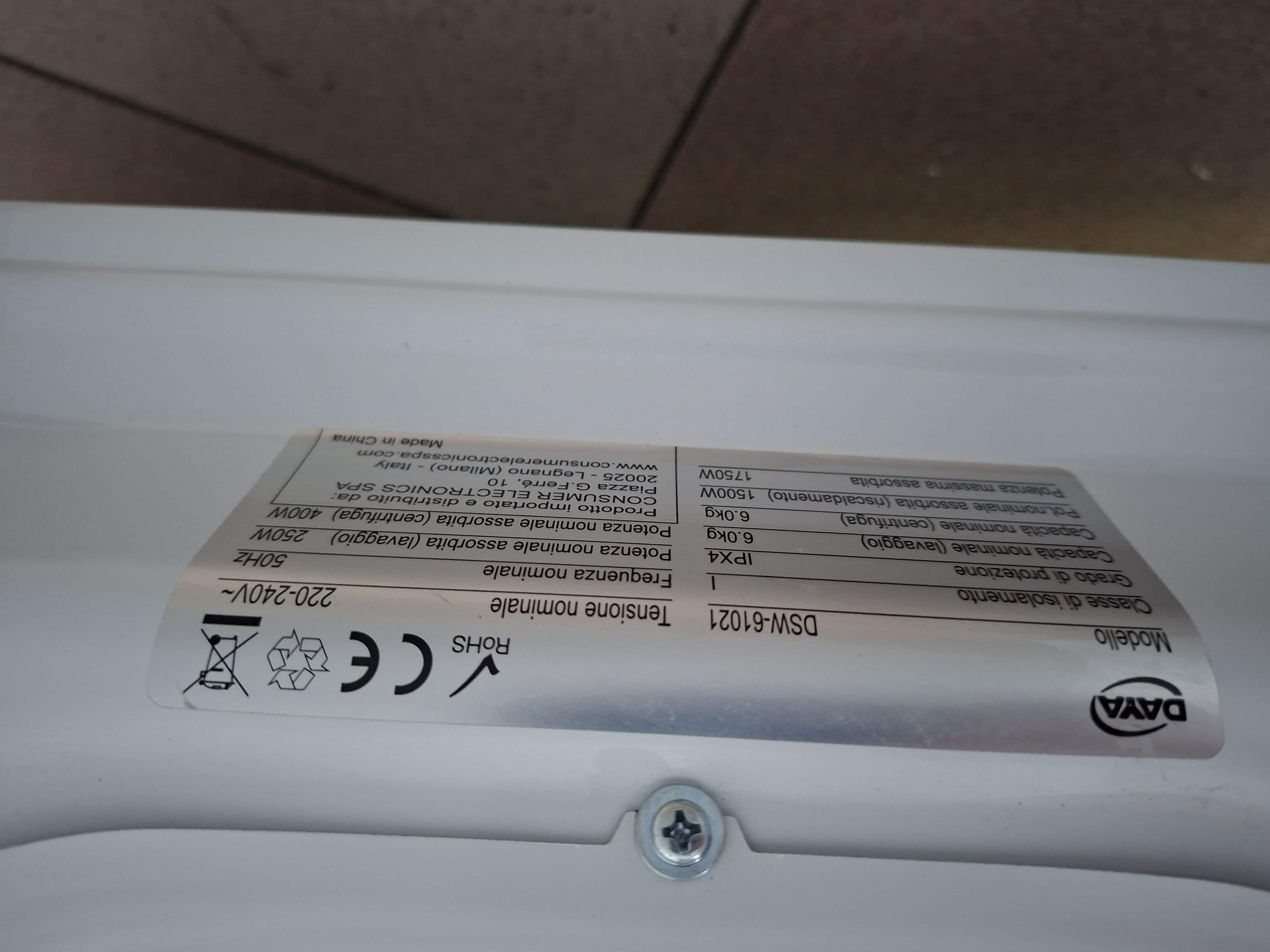 Veš mašina DAYA DSW-61021 , 6 kg, slim