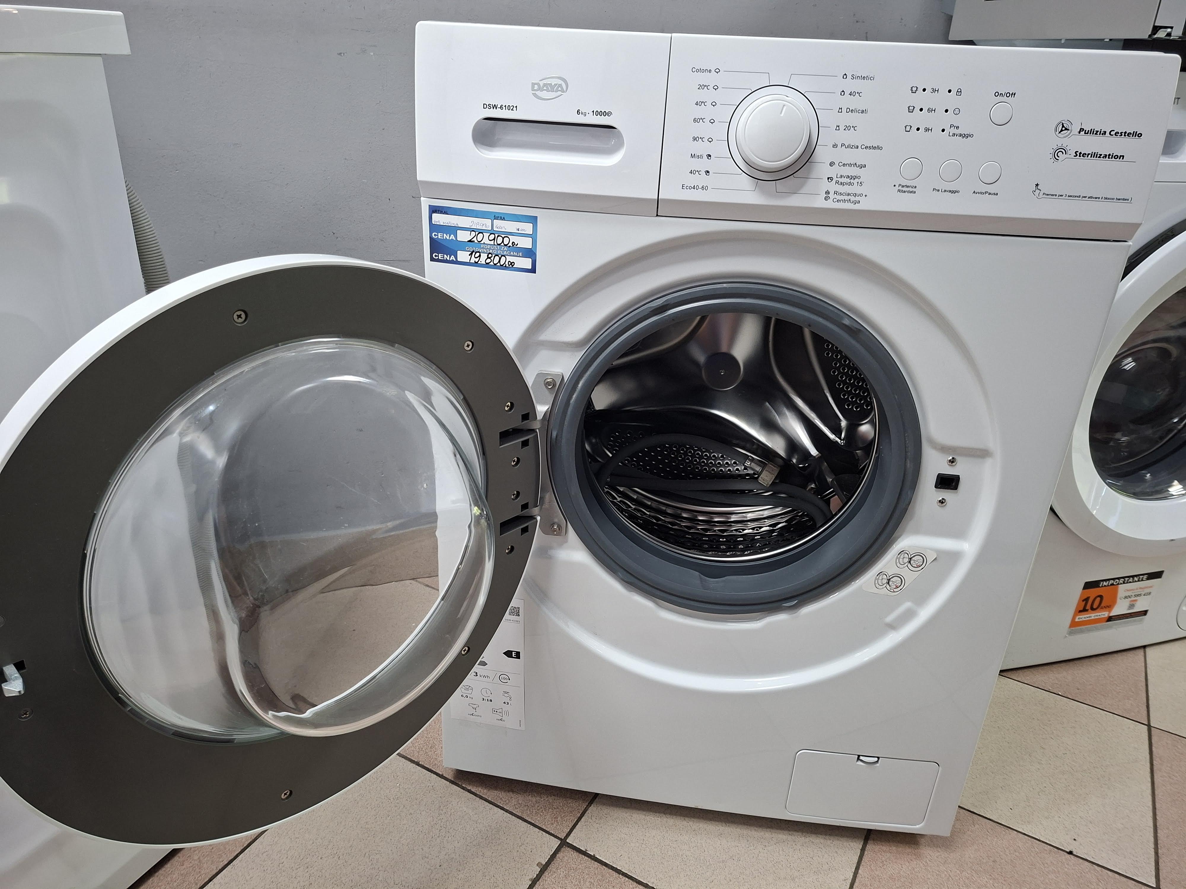 Veš mašina DAYA DSW-61021 , 6 kg, slim