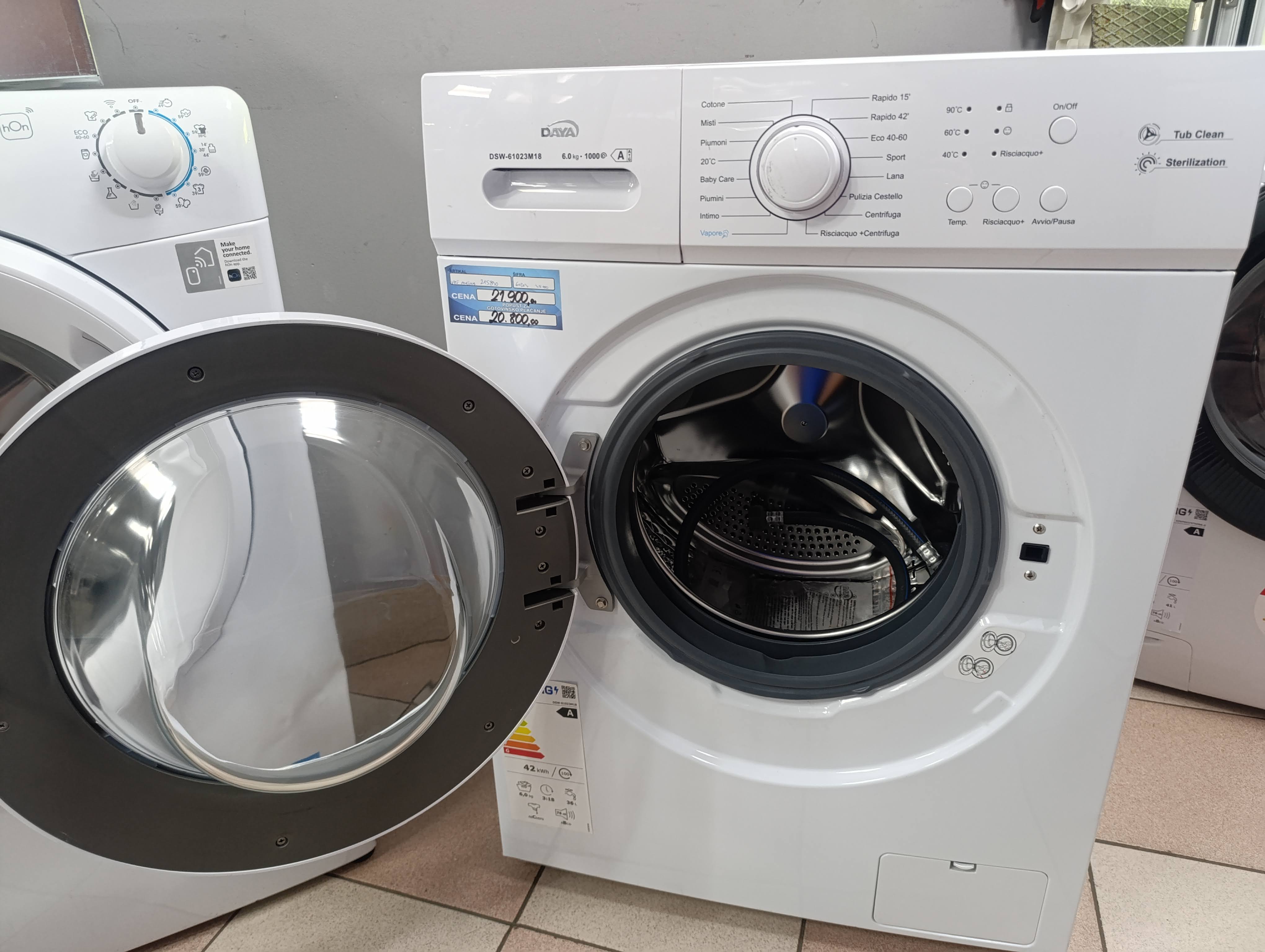 Veš mašina DAYA DSW-61023M18 (2), 6 kg, slim