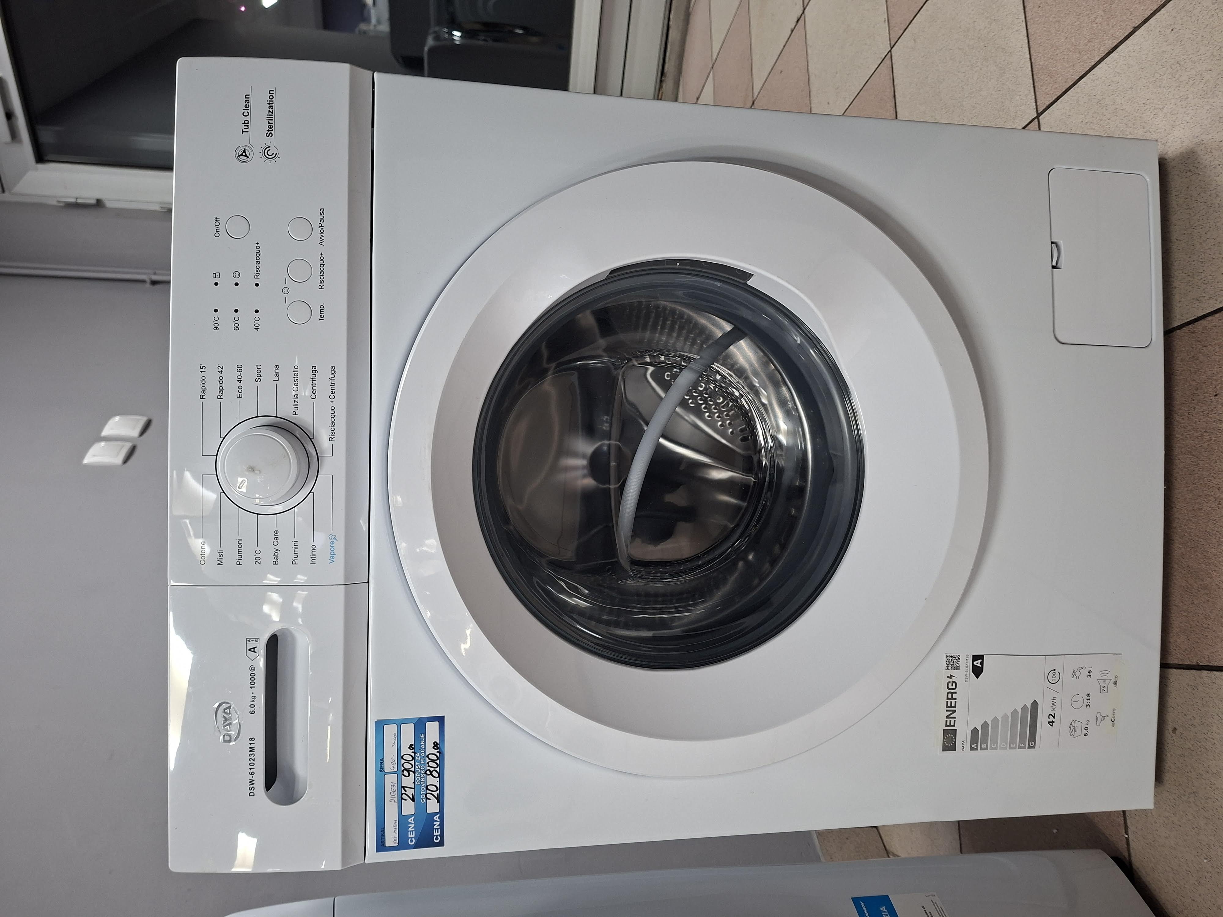 Veš mašina DAYA DSW-61023M18 (2), 6 kg, slim