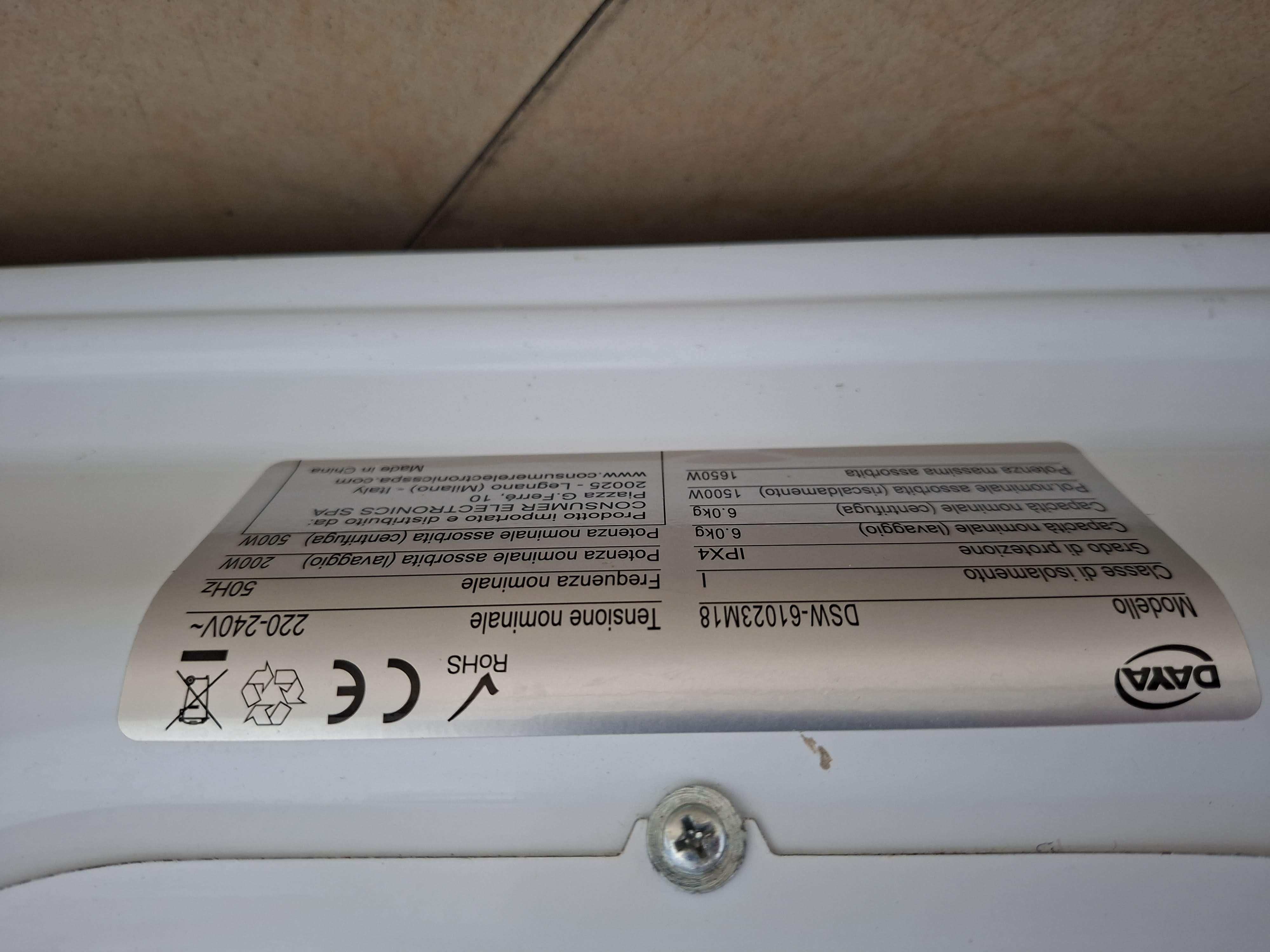 Veš mašina DAYA DSW-61023M18 (2), 6 kg, slim