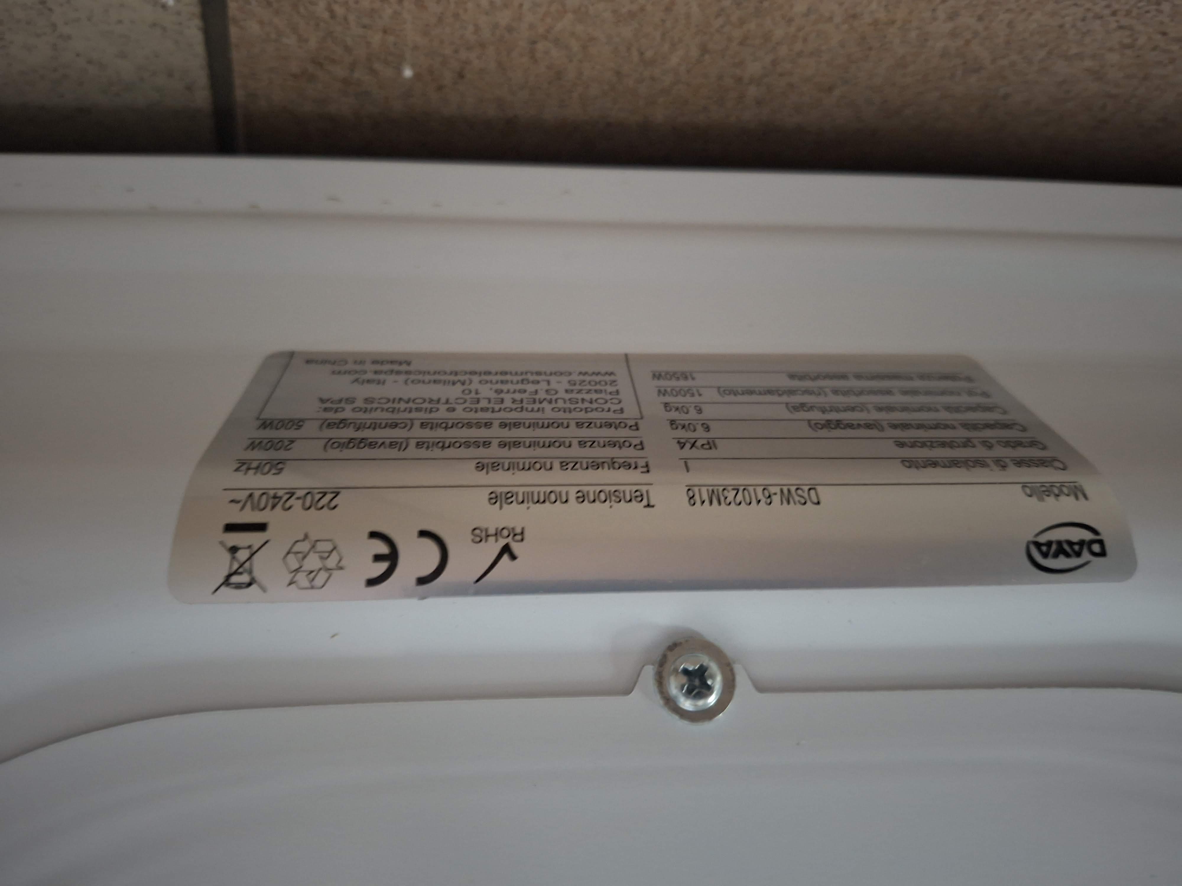 Veš mašina DAYA DSW-61023M18 , 6 kg, slim