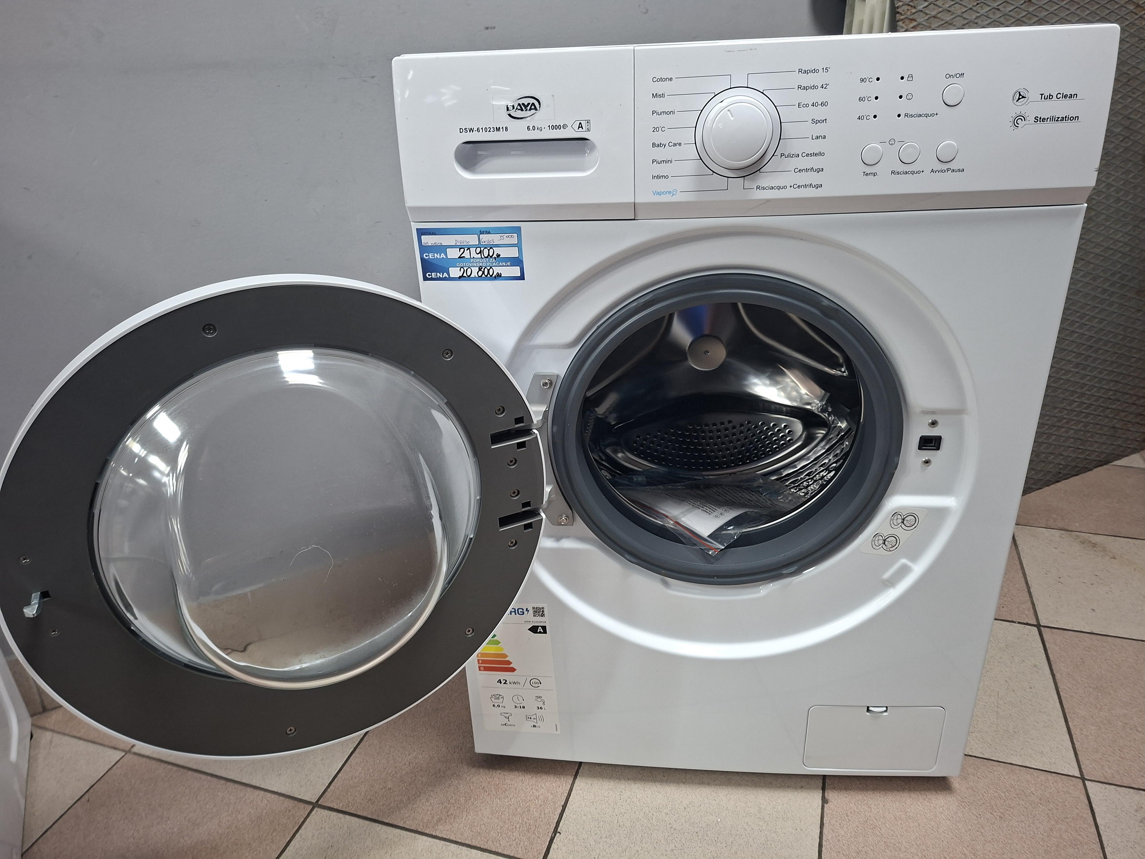 Veš mašina DAYA DSW-61023M18 , 6 kg, slim