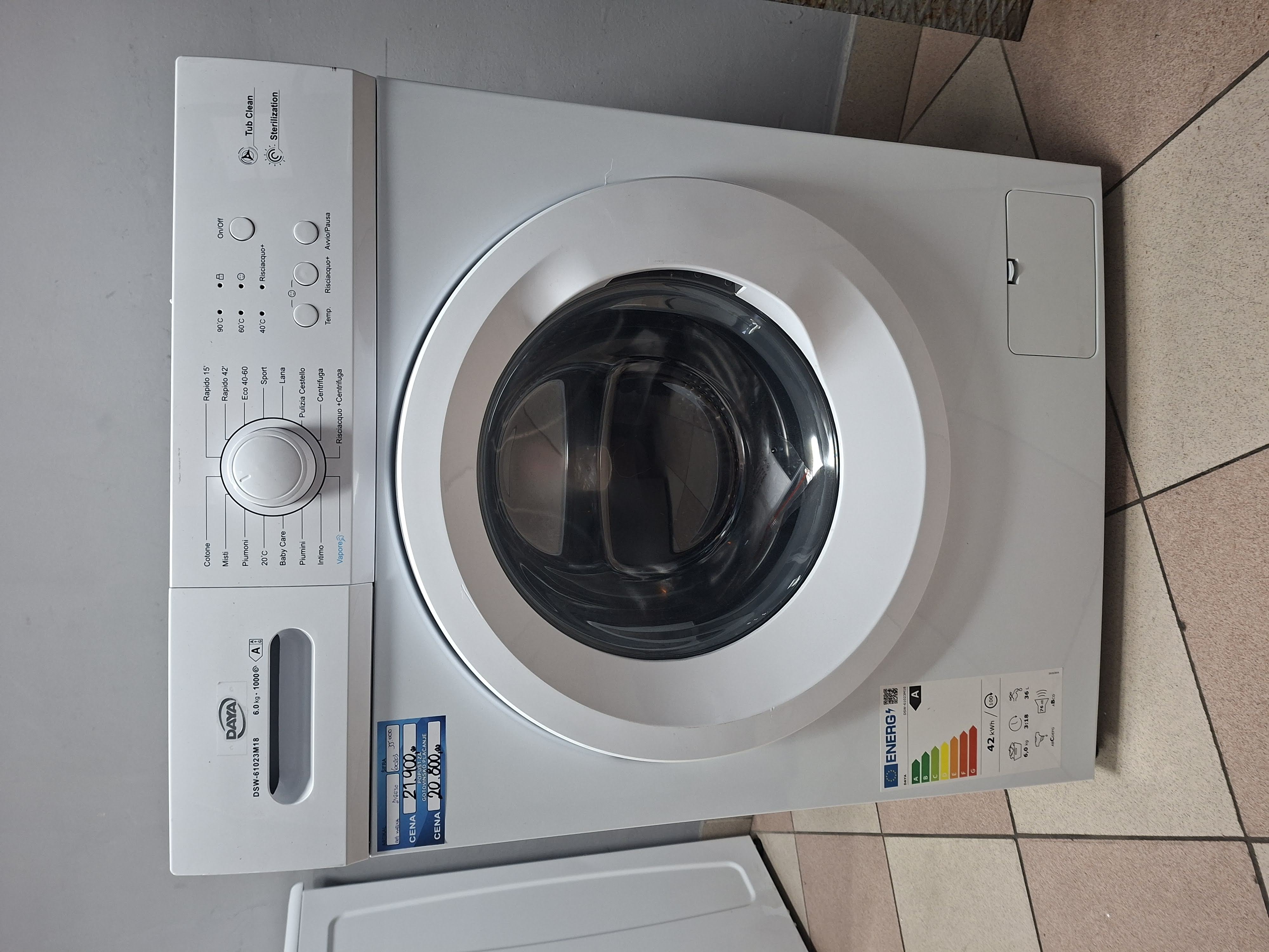 Veš mašina DAYA DSW-61023M18 , 6 kg, slim