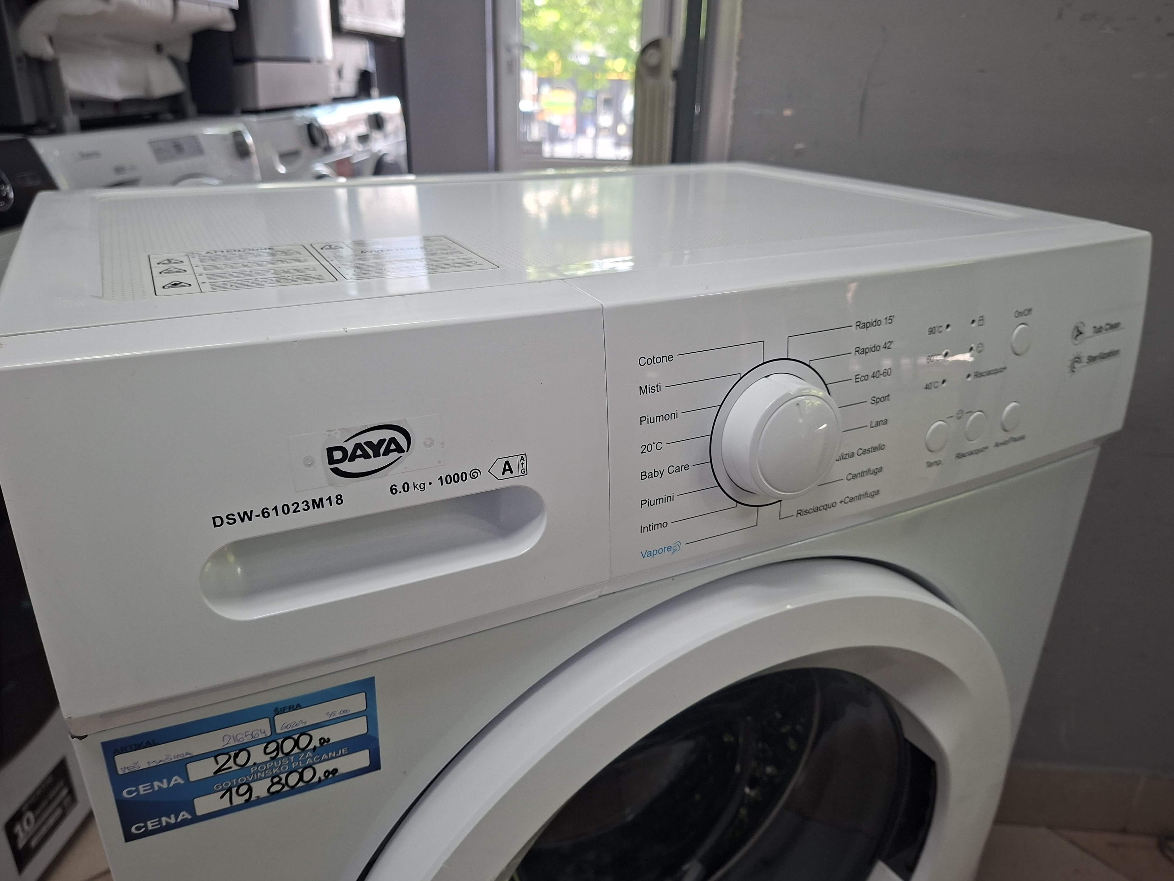Veš mašina DAYA DSW-61023M18, 6 kg, slim
