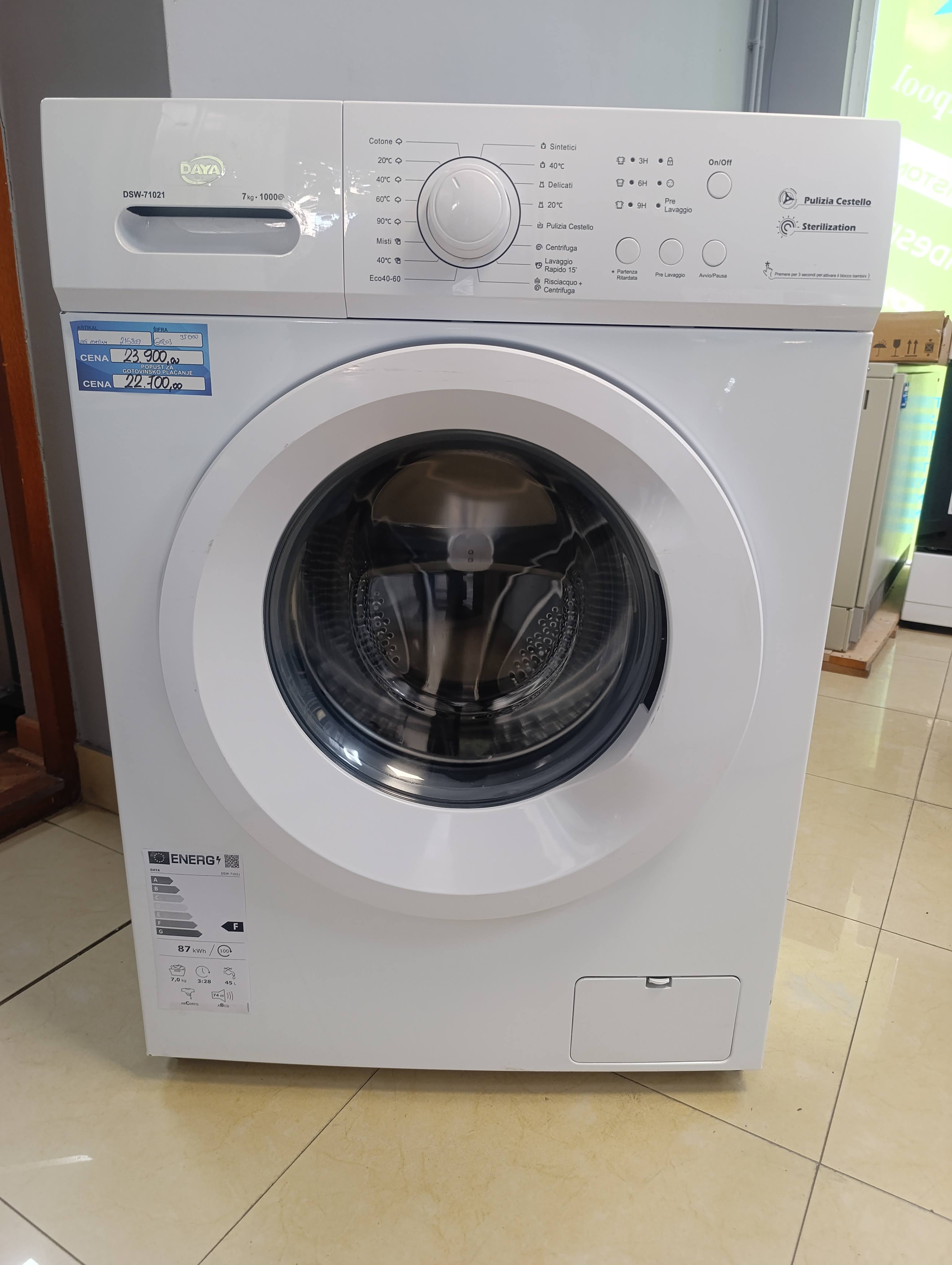 Veš mašina DAYA DSW-71021 , 7 kg