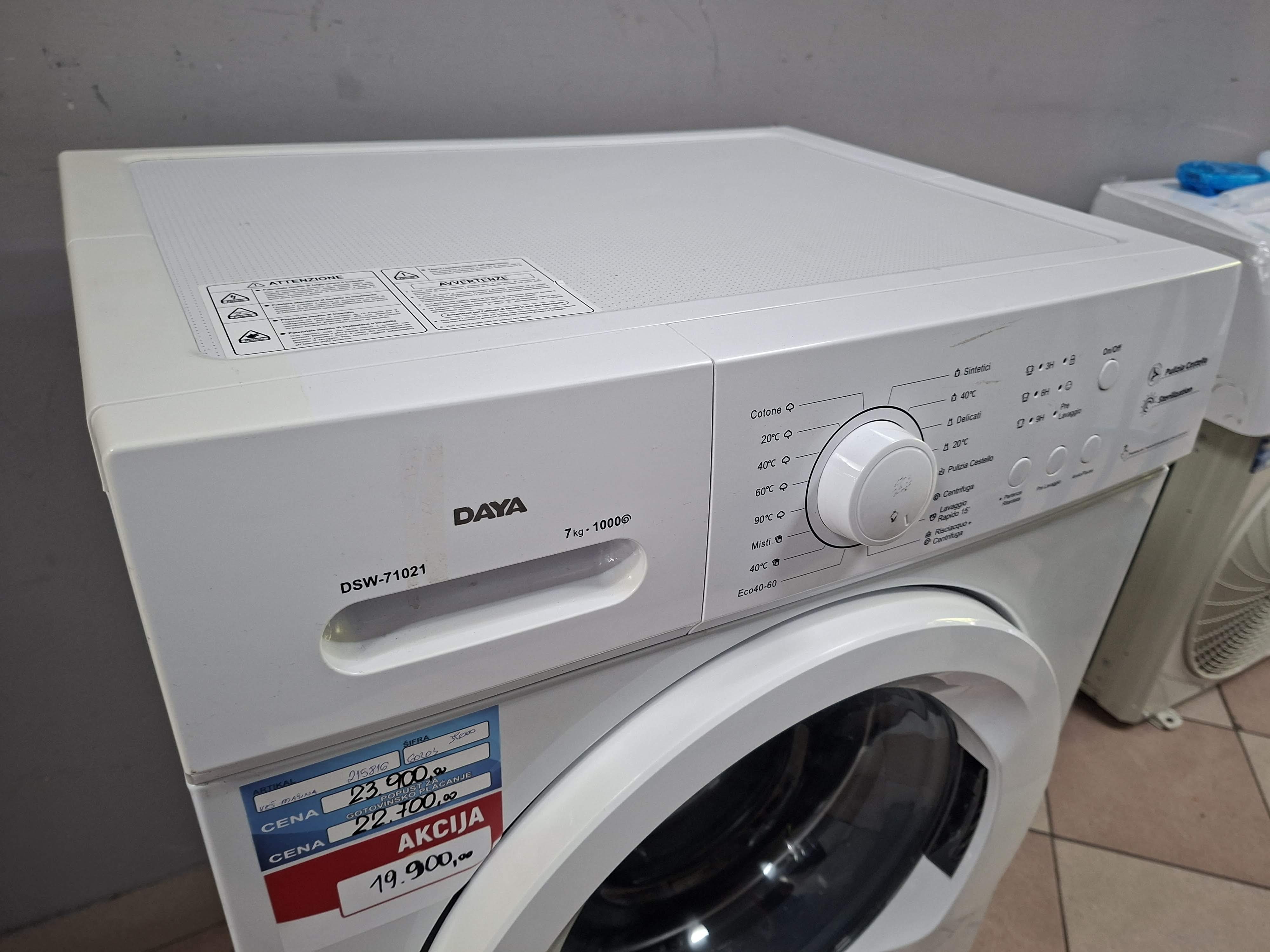 Veš mašina DAYA DSW-71021 , 7 kg
