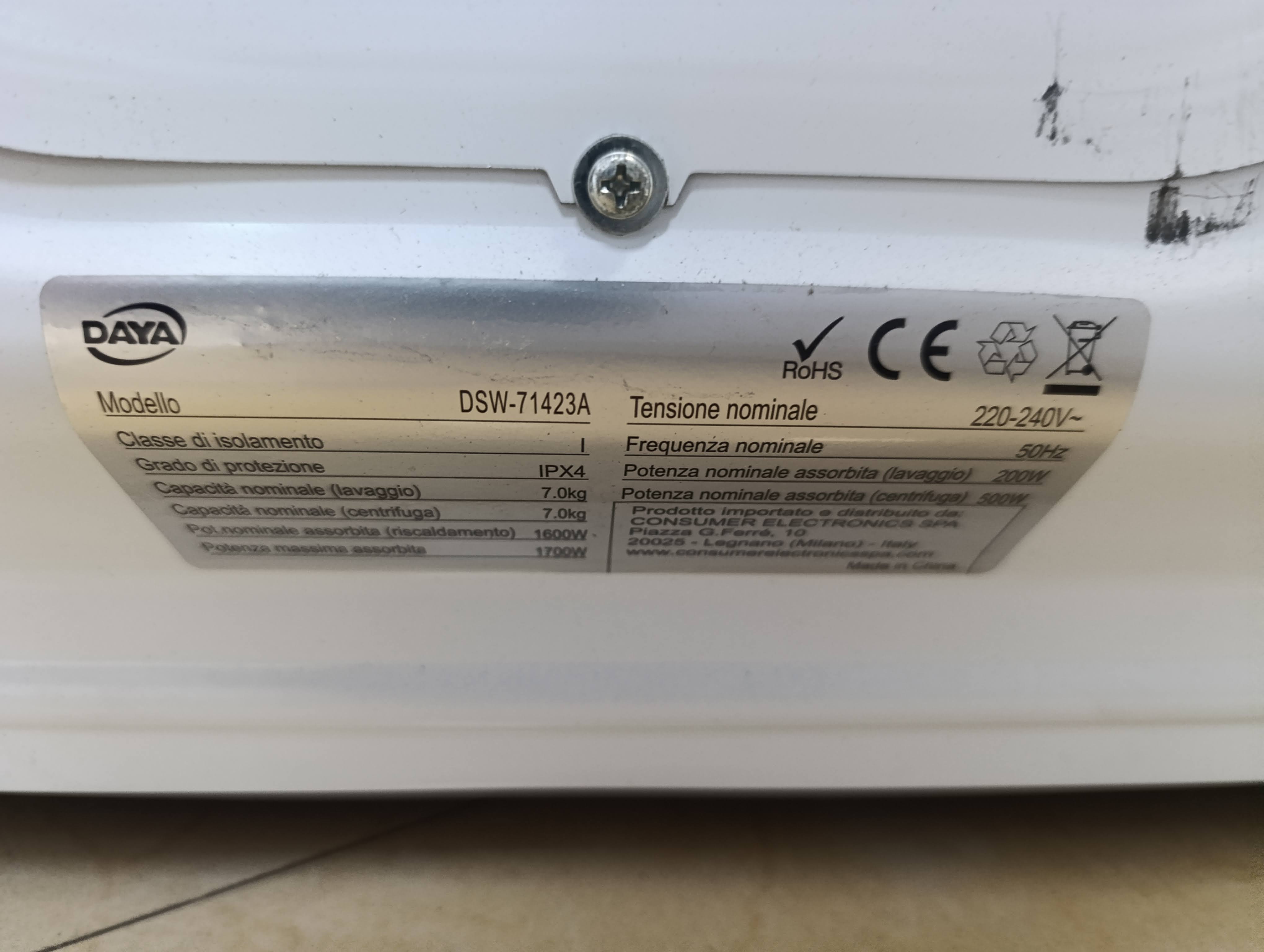 Veš mašina DAYA DSW-71423A (3) , 7 kg