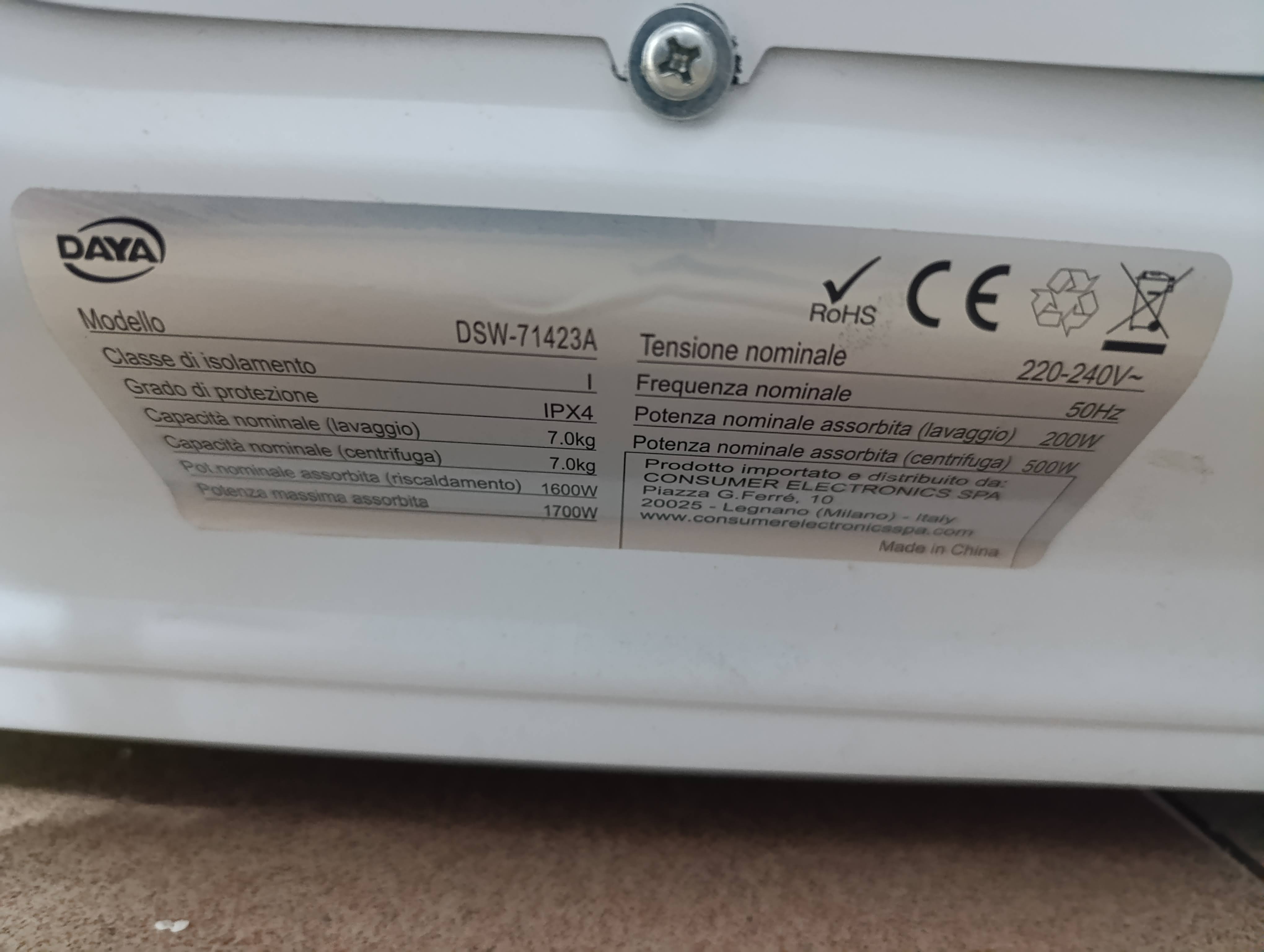 Veš mašina DAYA DSW-71423A , 7 kg, slim