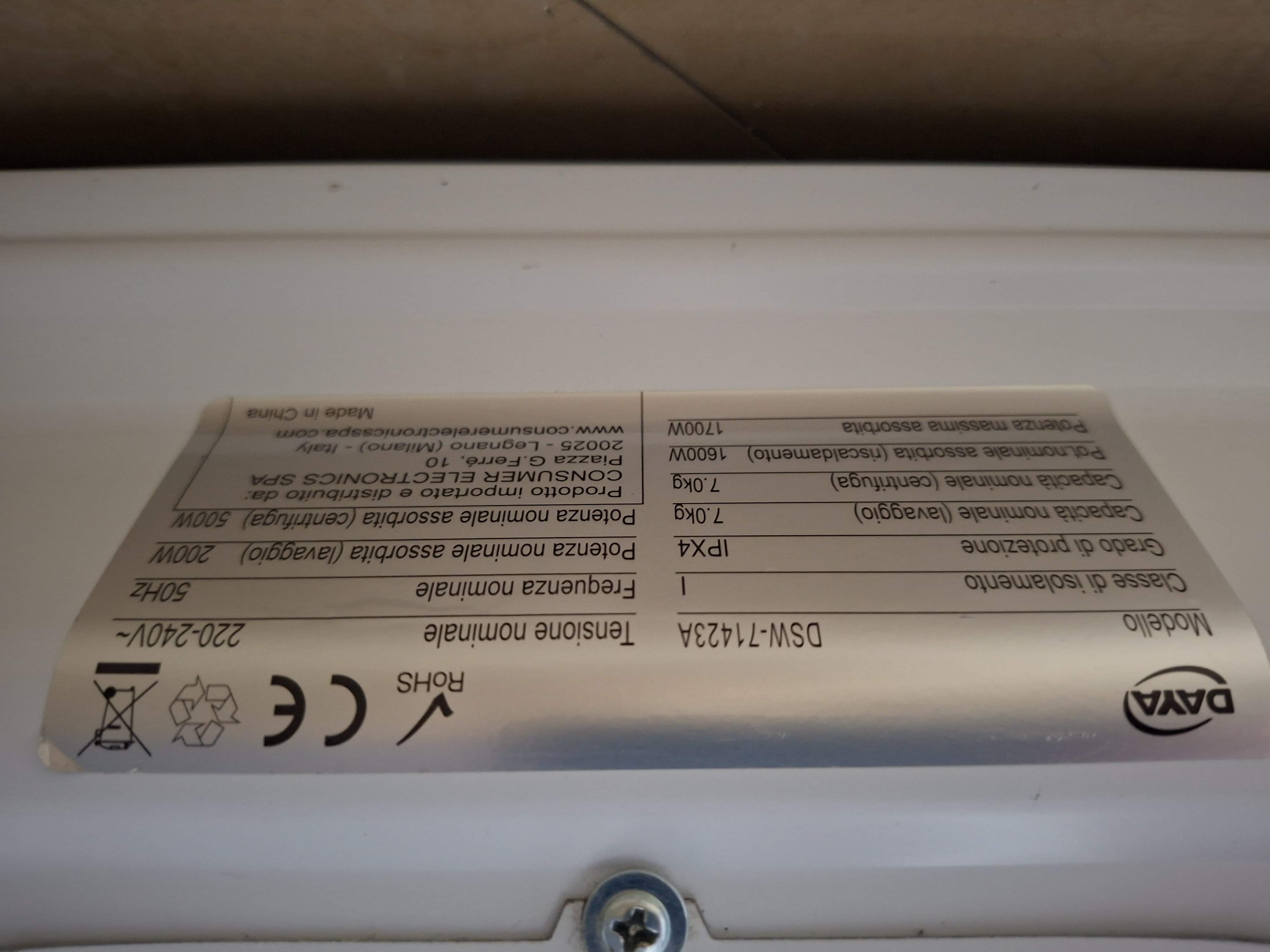 Veš mašina DAYA DSW-71423A, 7 kg, slim