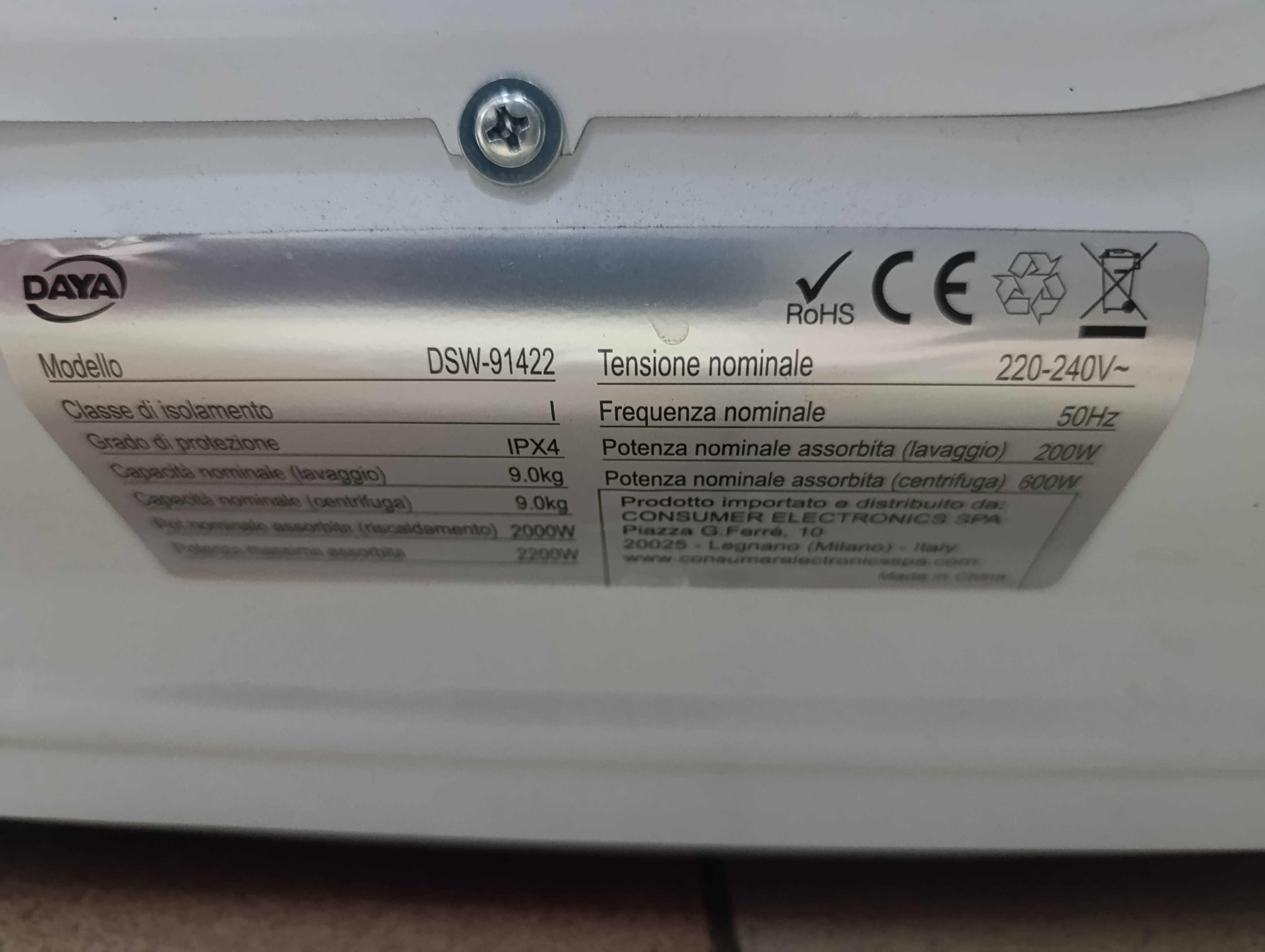Veš mašina DAYA DSW-91422 , 9 kg