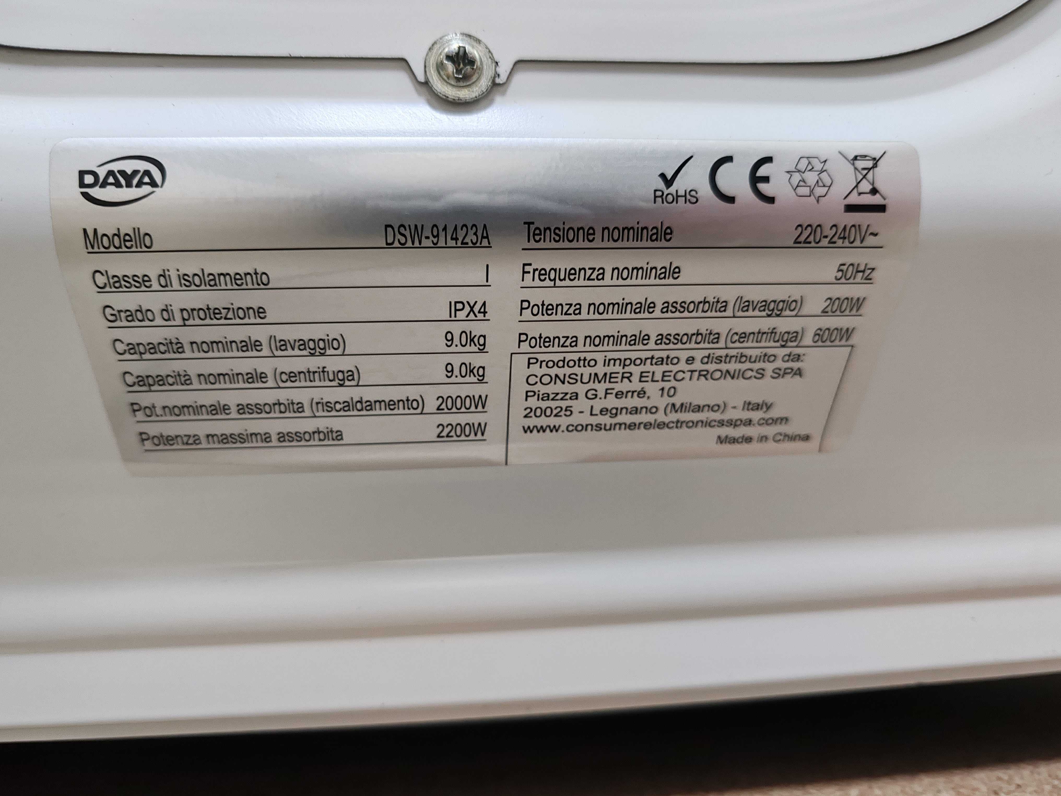 Veš mašina DAYA DSW-91423A , 9 kg