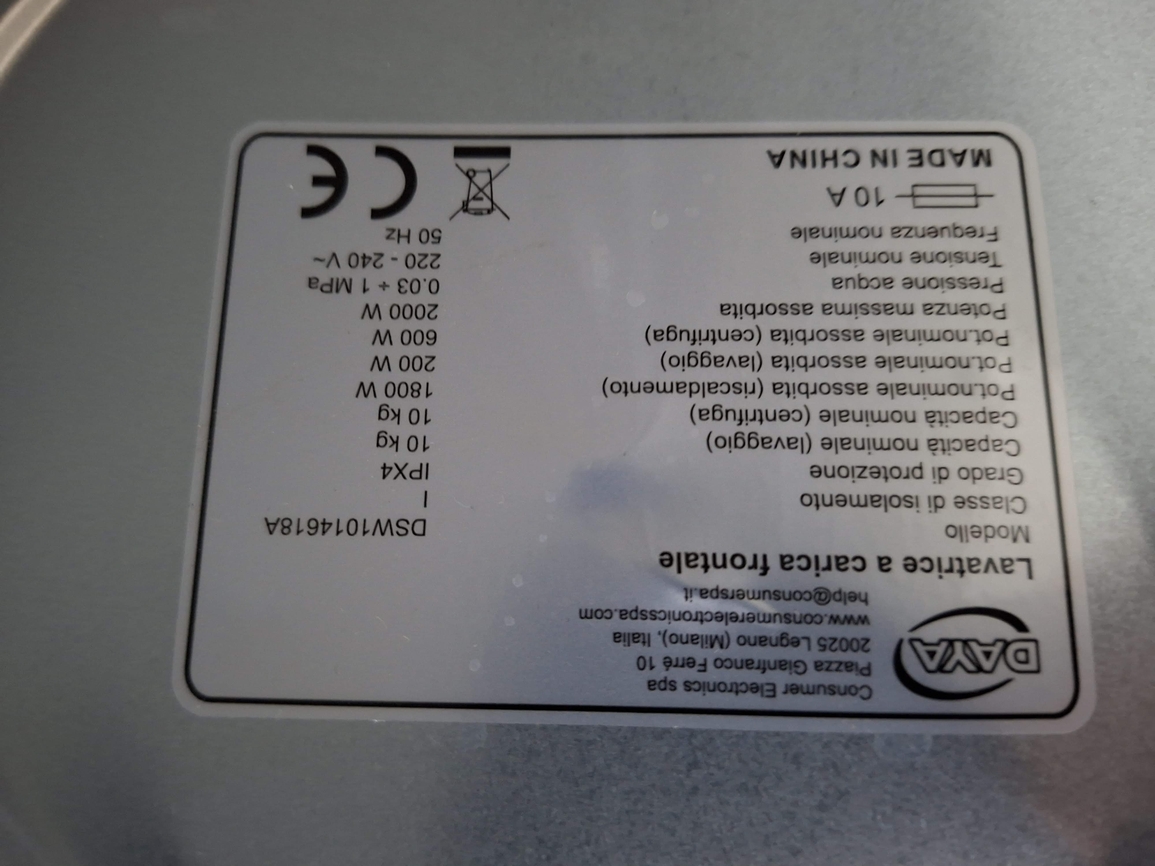 Veš mašina DAYA DSW1014618A (2), 10 kg