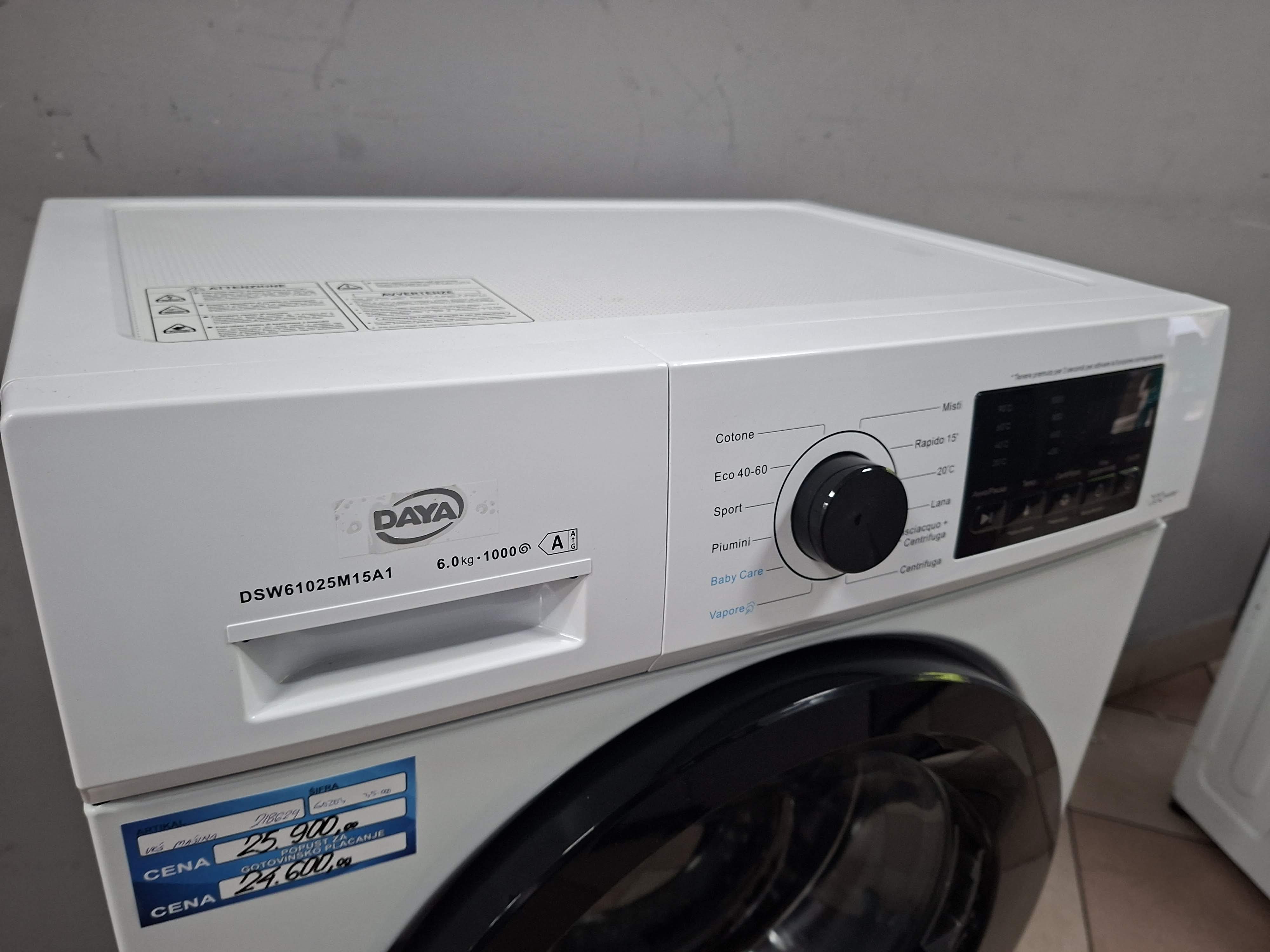 Veš mašina DAYA DSW61025M15A1 , 6 kg, slim