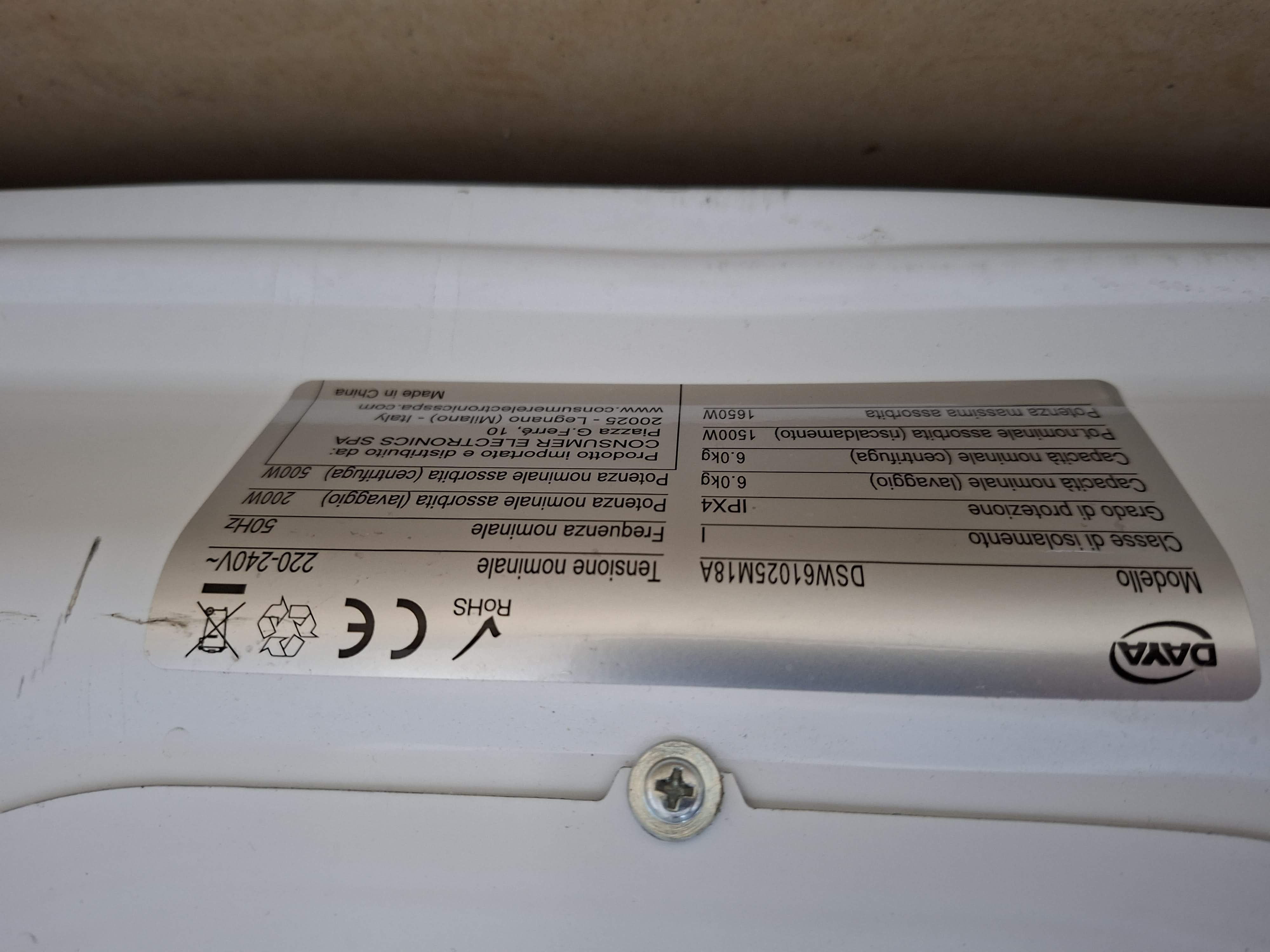 Veš mašina Daya DSW61025M18A (4) , 6 kg, slim