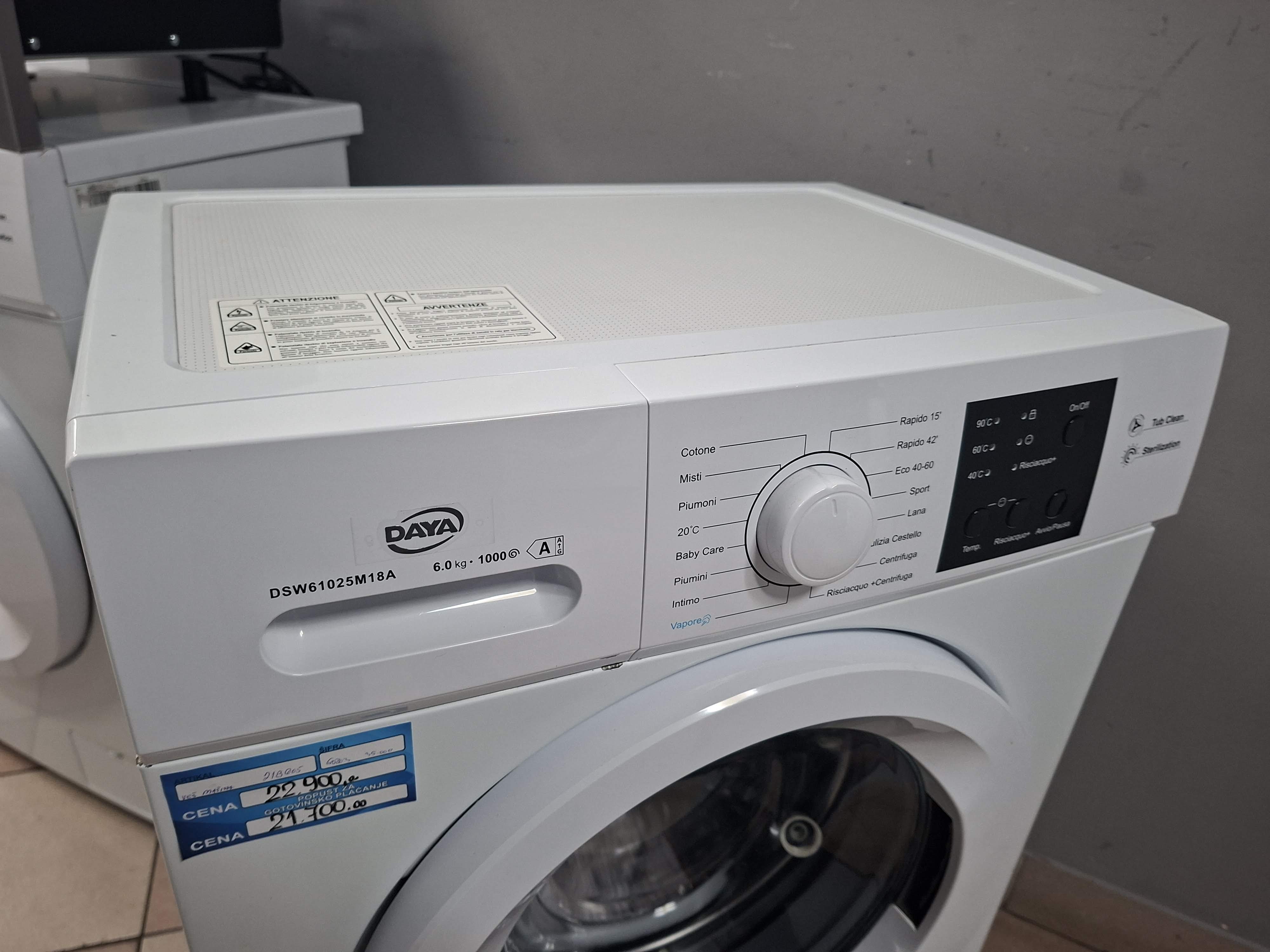 Veš mašina Daya DSW61025M18A (5) , 6 kg, slim