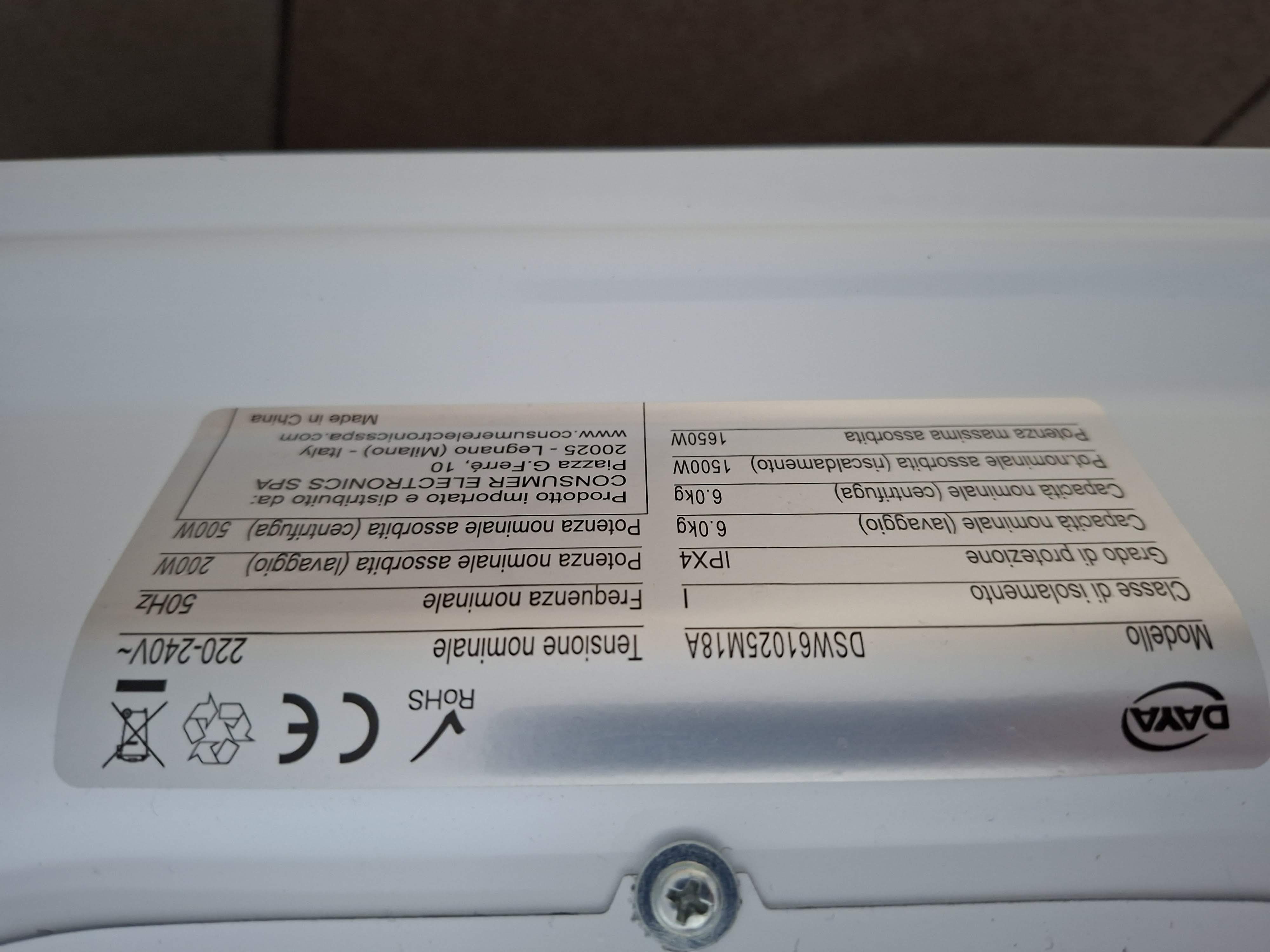 Veš mašina Daya DSW61025M18A , 6 kg, slim