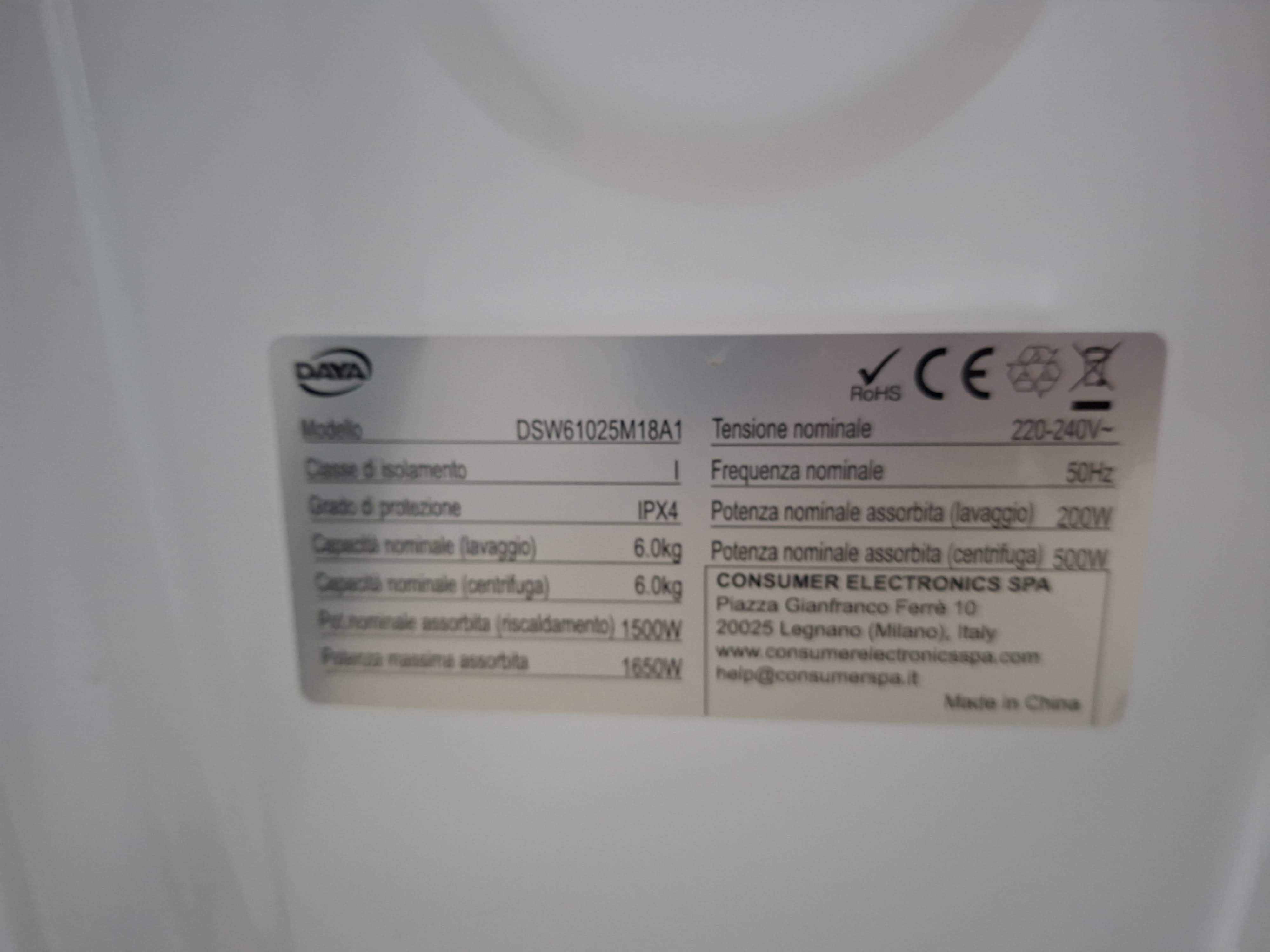 Veš mašina Daya DSW61025M18A1, 6 kg, slim