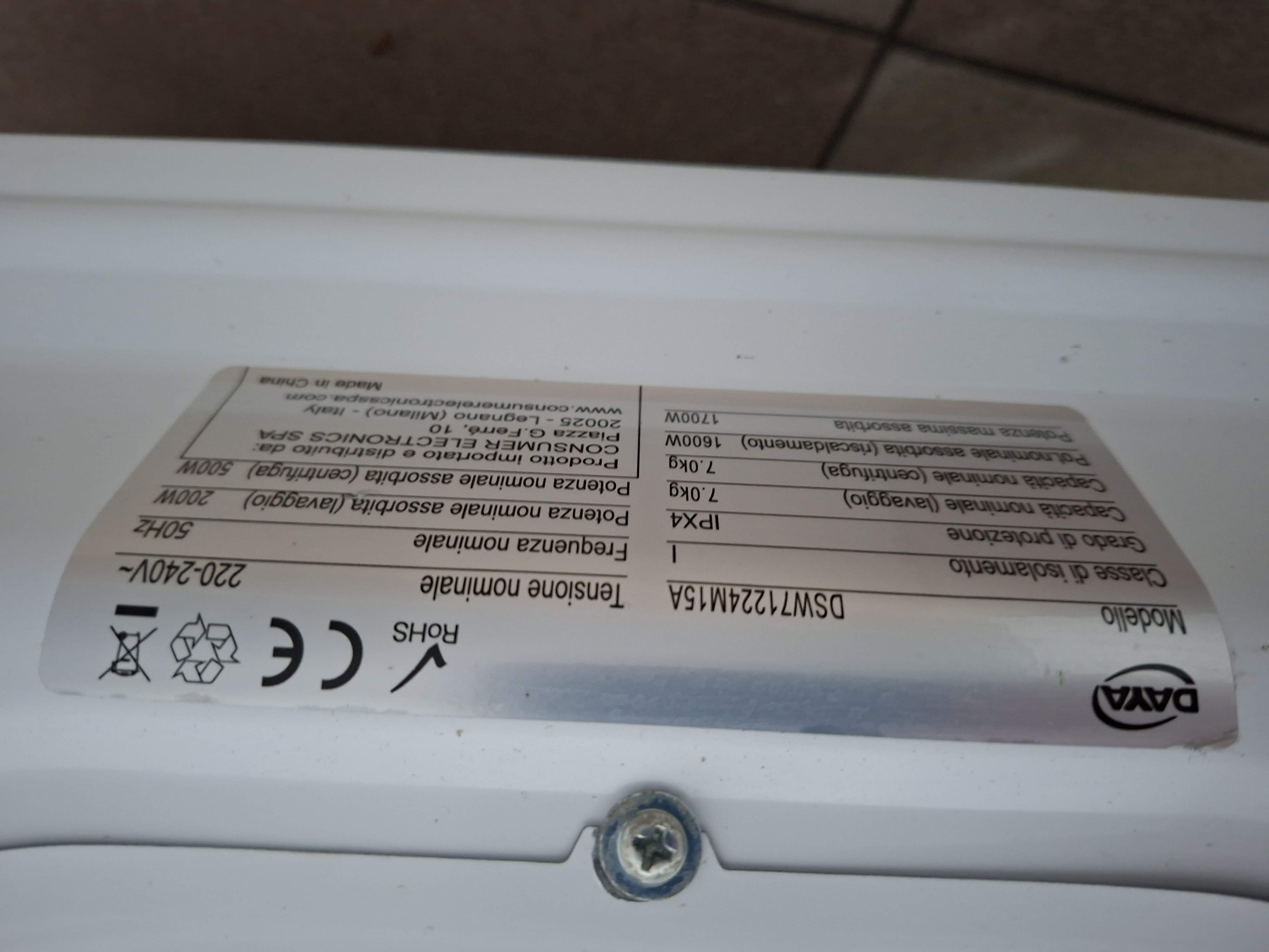 Veš mašina Daya DSW71224M15A, 7 kg, slim