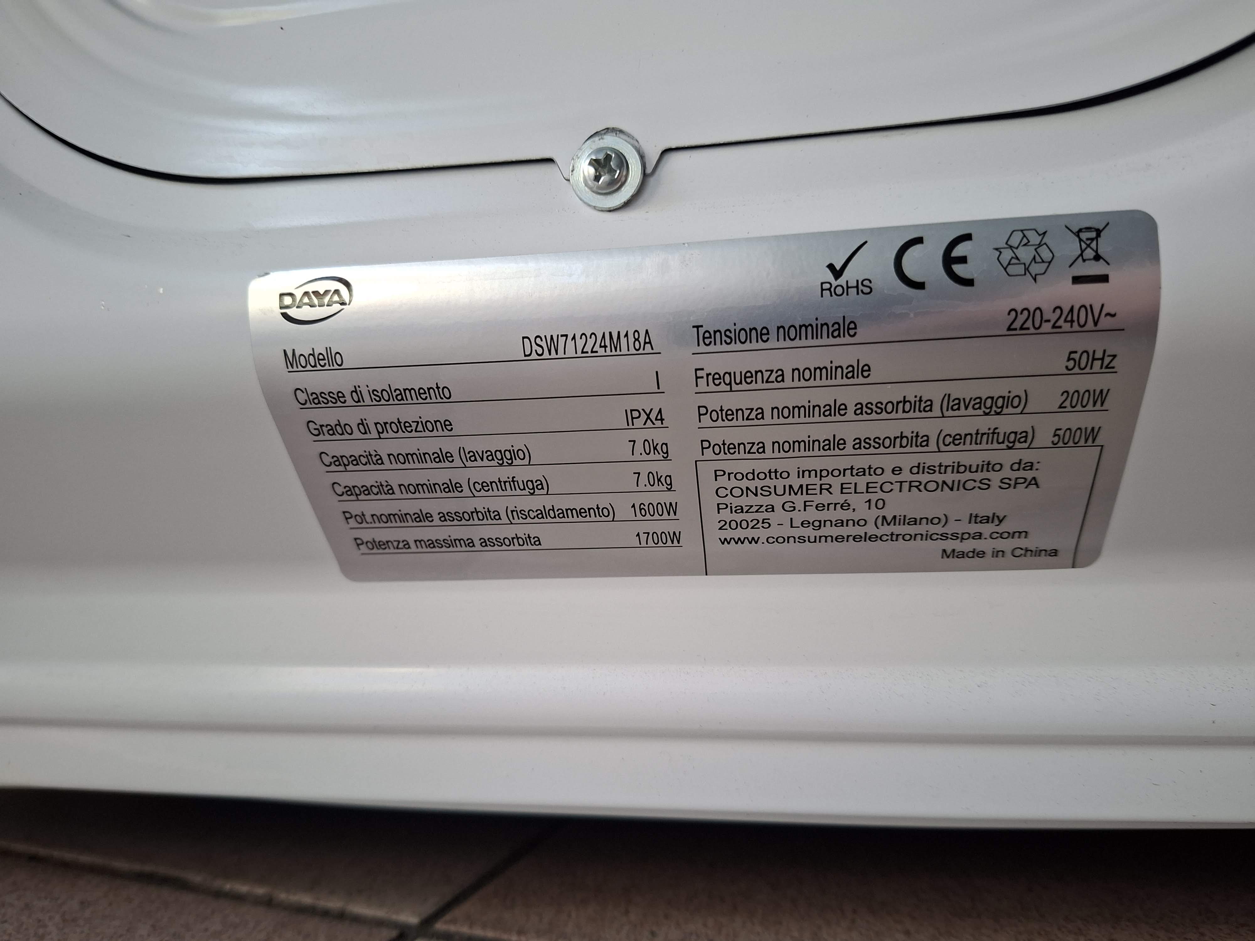 Veš mašina Daya DSW71224M18A , 7 kg, slim