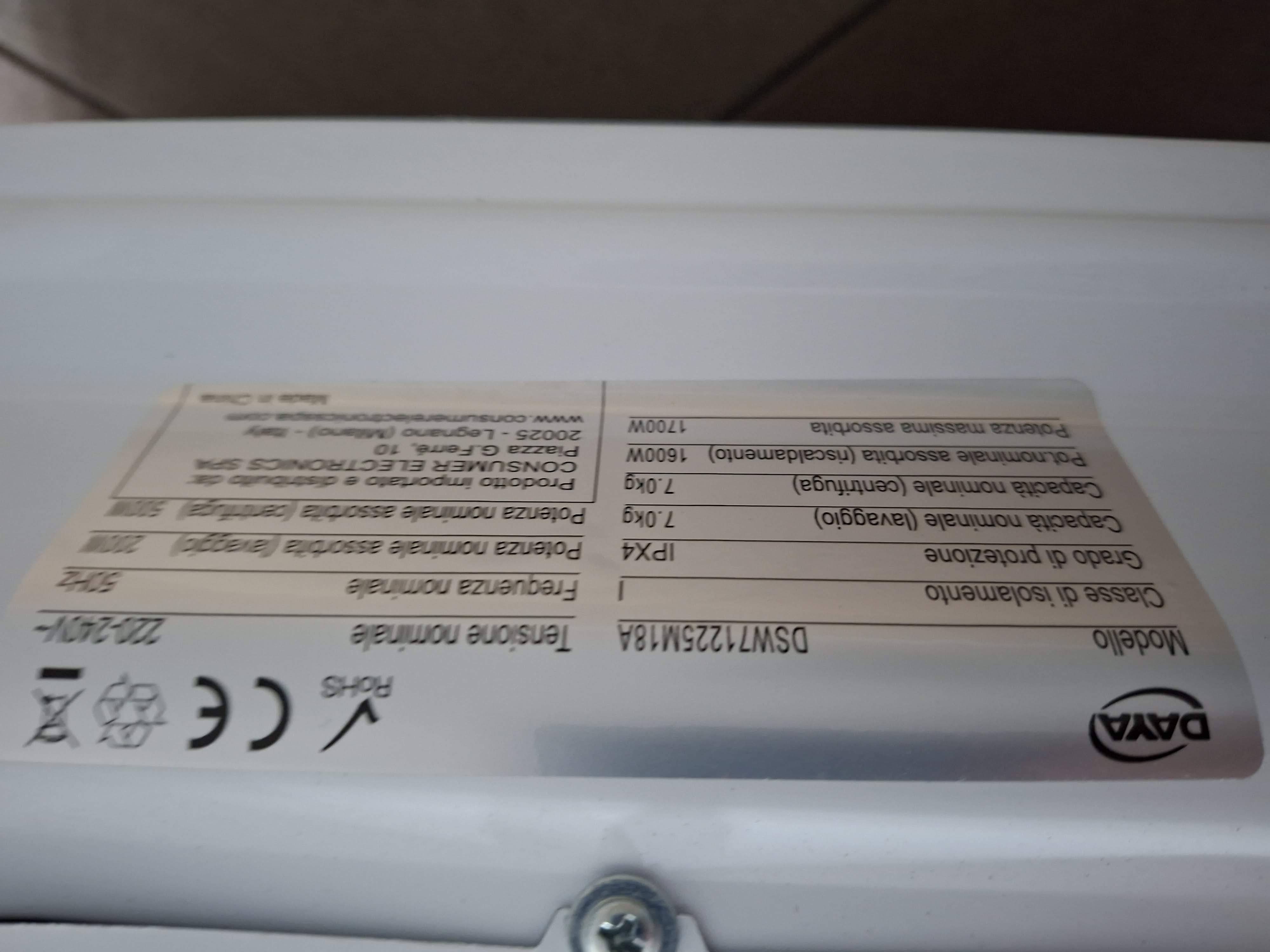 Veš mašina Daya DSW71225M18A , 7 kg, slim