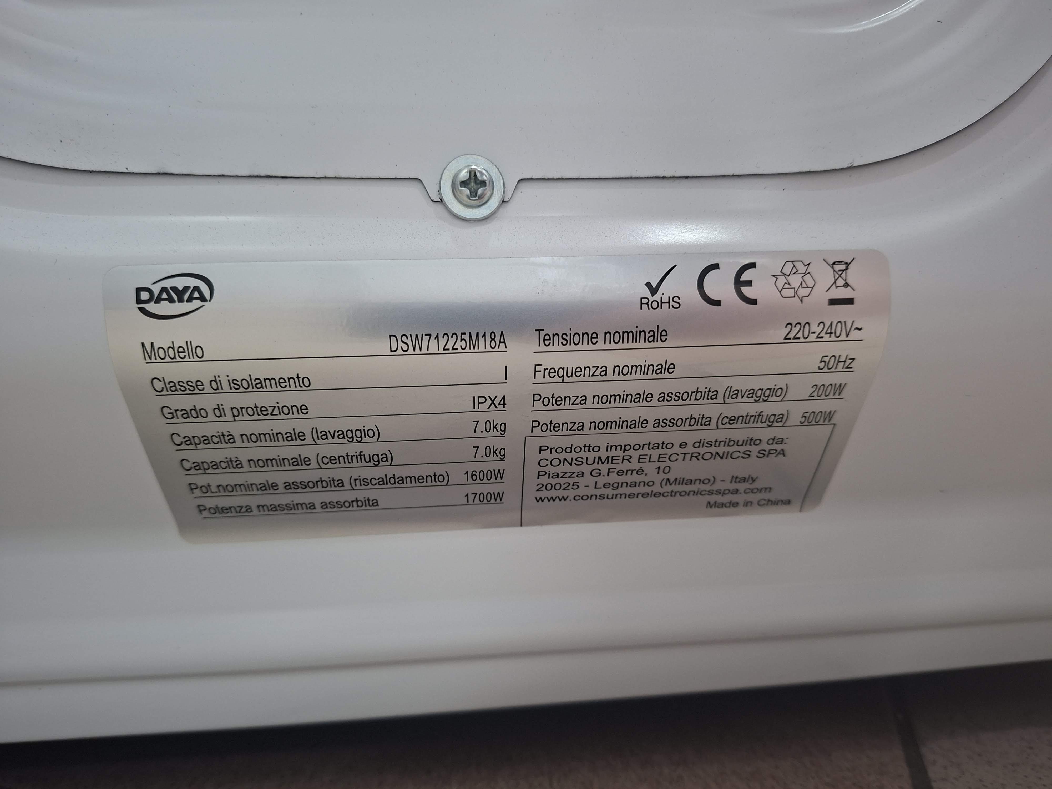 Veš mašina Daya DSW71225M18A , 7 kg, slim