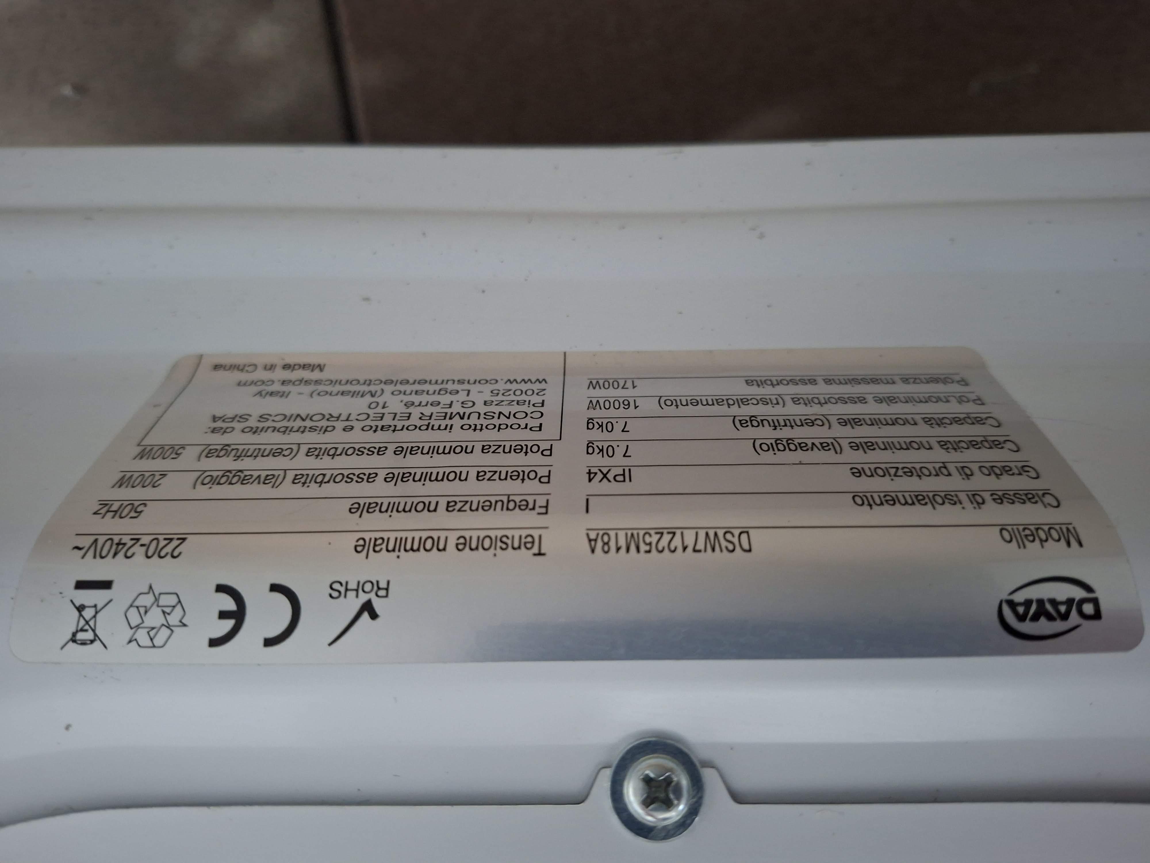 Veš mašina Daya DSW71225M18A , 7 kg, slim
