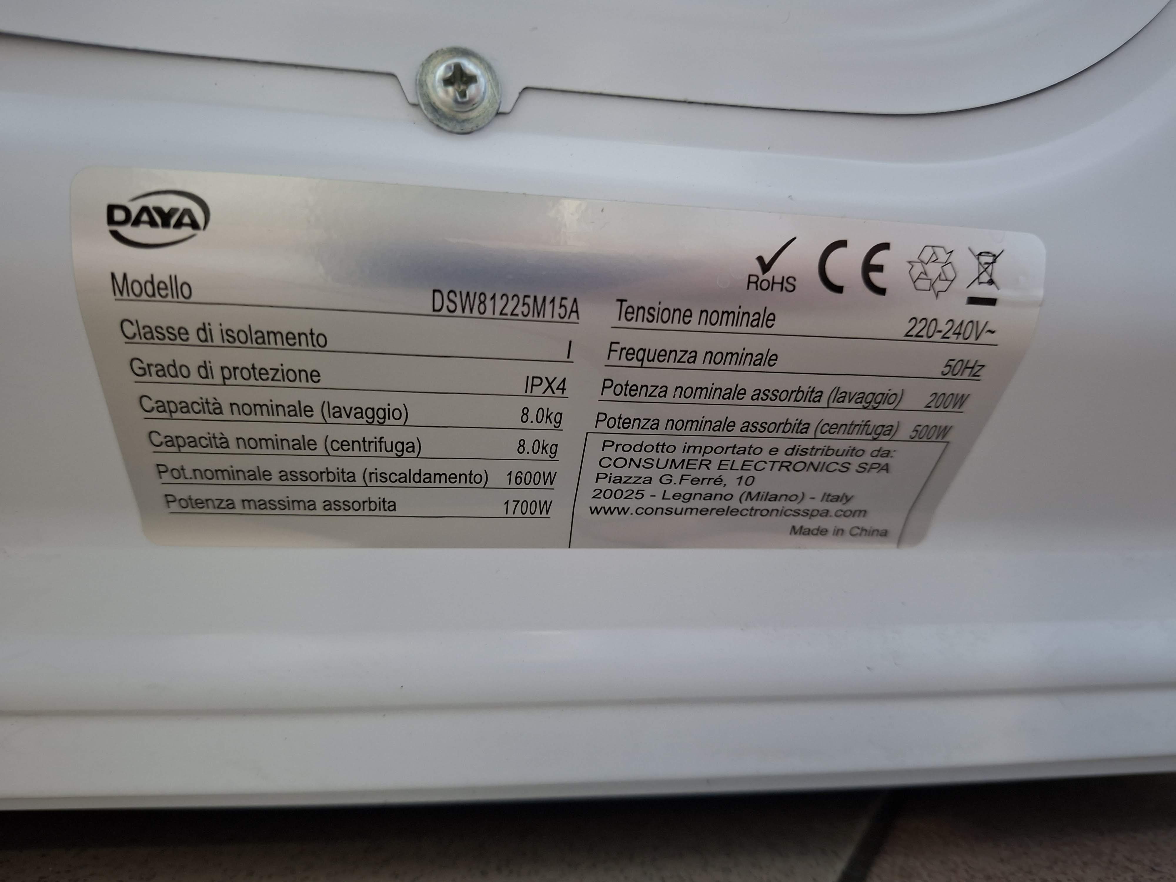 Veš mašina DAYA DSW81225M15A , 8 kg