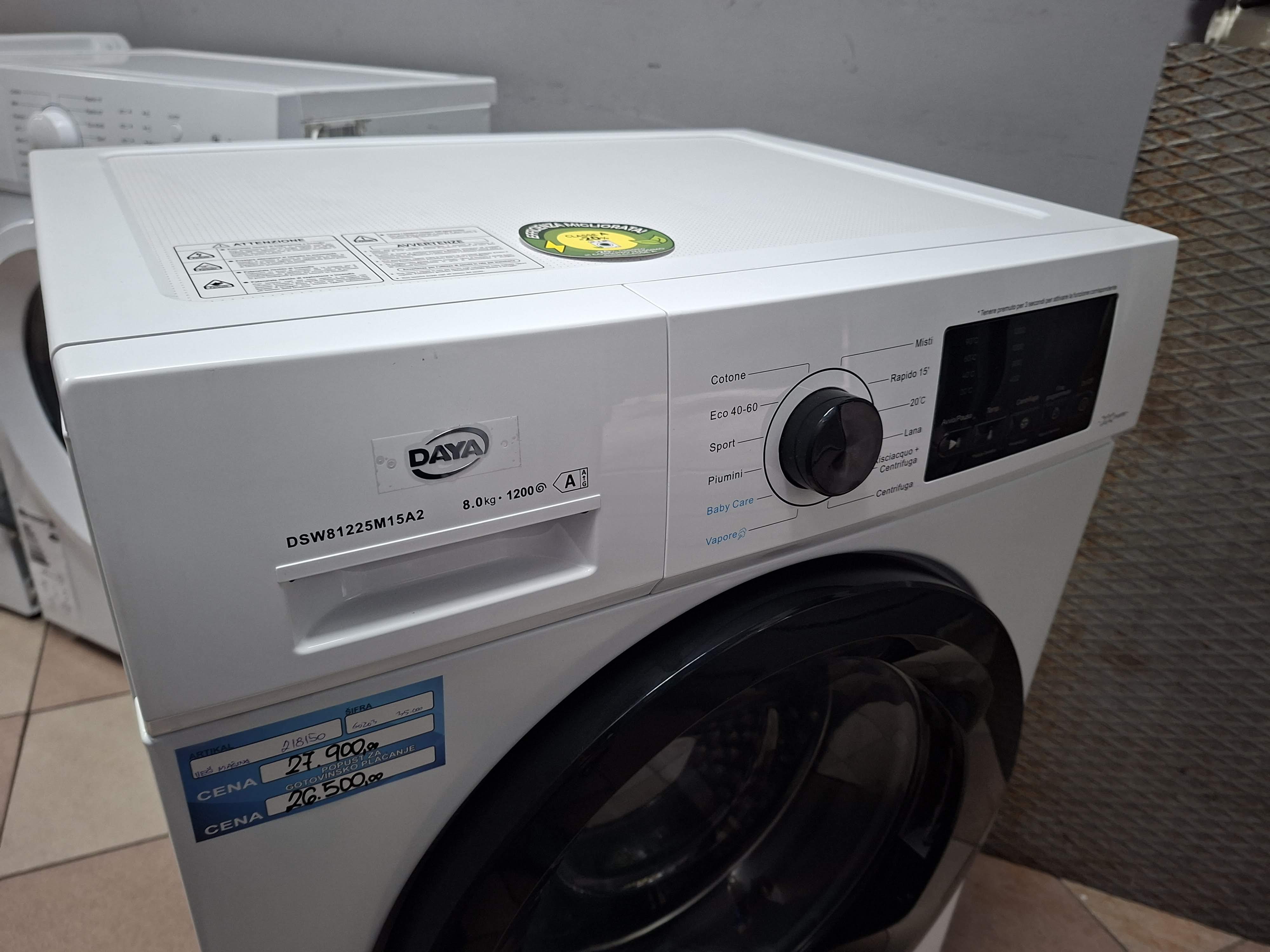 Veš mašina DAYA DSW81225M15A2 , 8 kg
