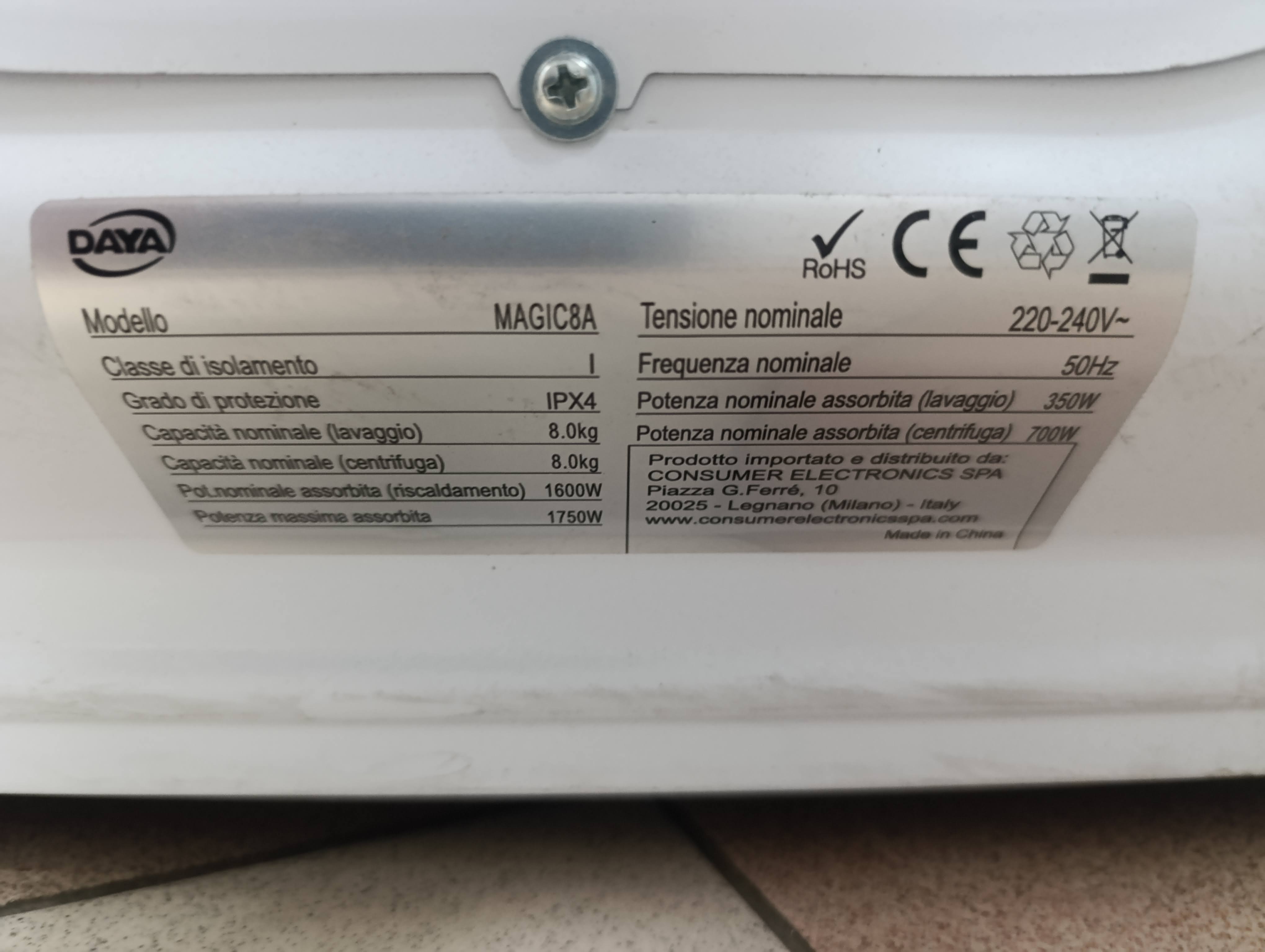 Veš mašina Daya MAGIC8A , 8 kg