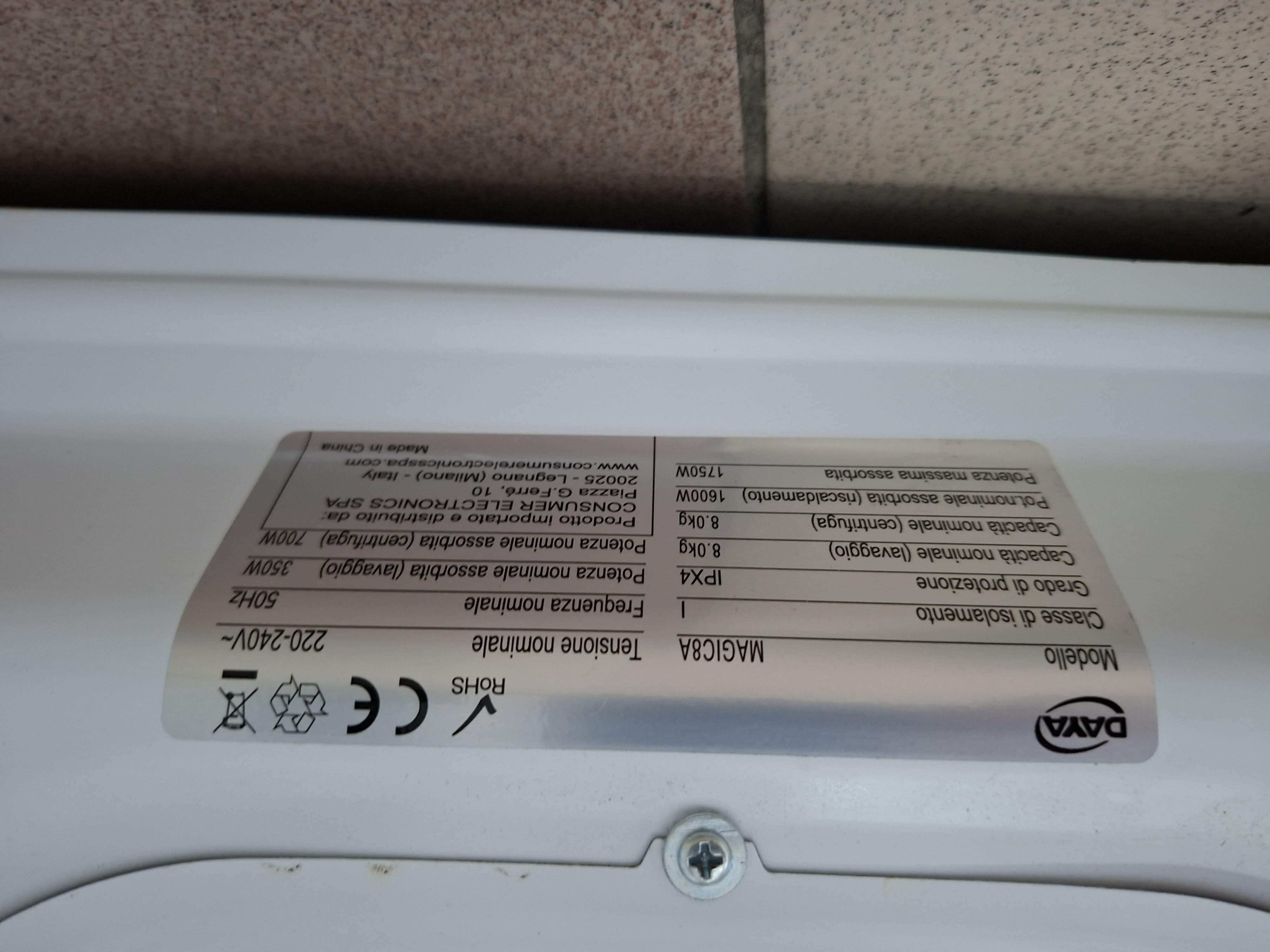 Veš mašina Daya MAGIC8A, 8 kg