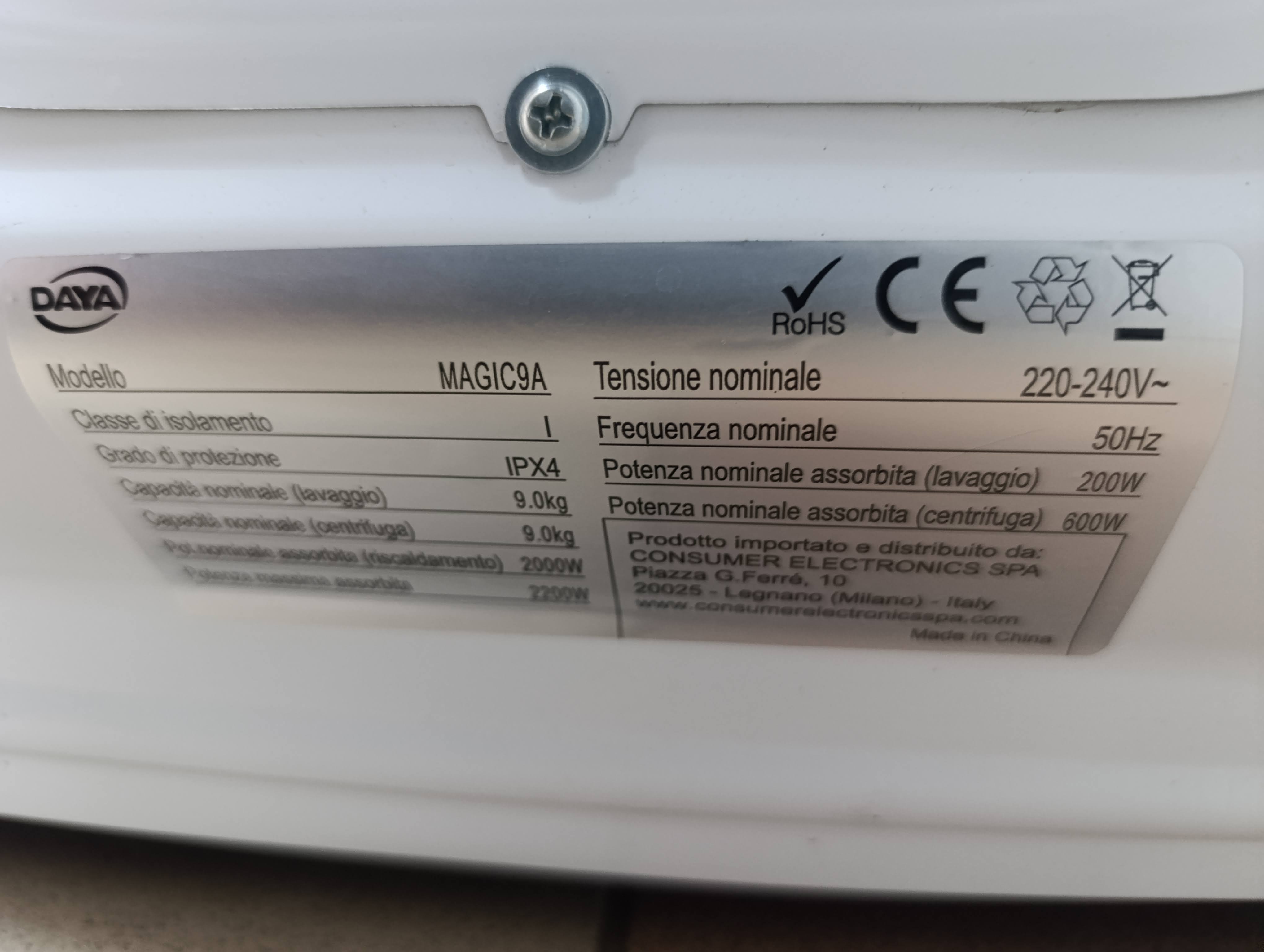 Veš mašina Daya MAGIC9A , 9 kg