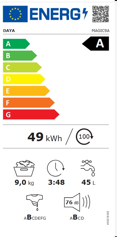 Veš mašina Daya MAGIC9A , 9 kg