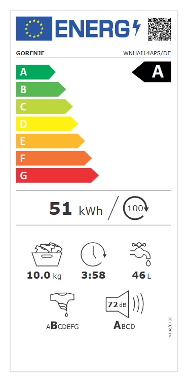 Veš mašina Gorenje WNHAI14APS/DE, 10 kg
