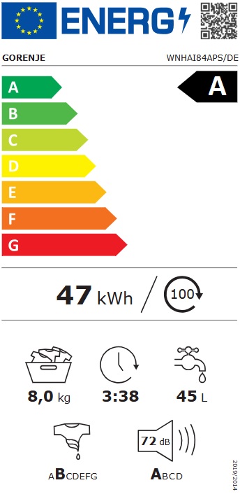 Veš mašina Gorenje WNHAI84APS/DE , 8 kg