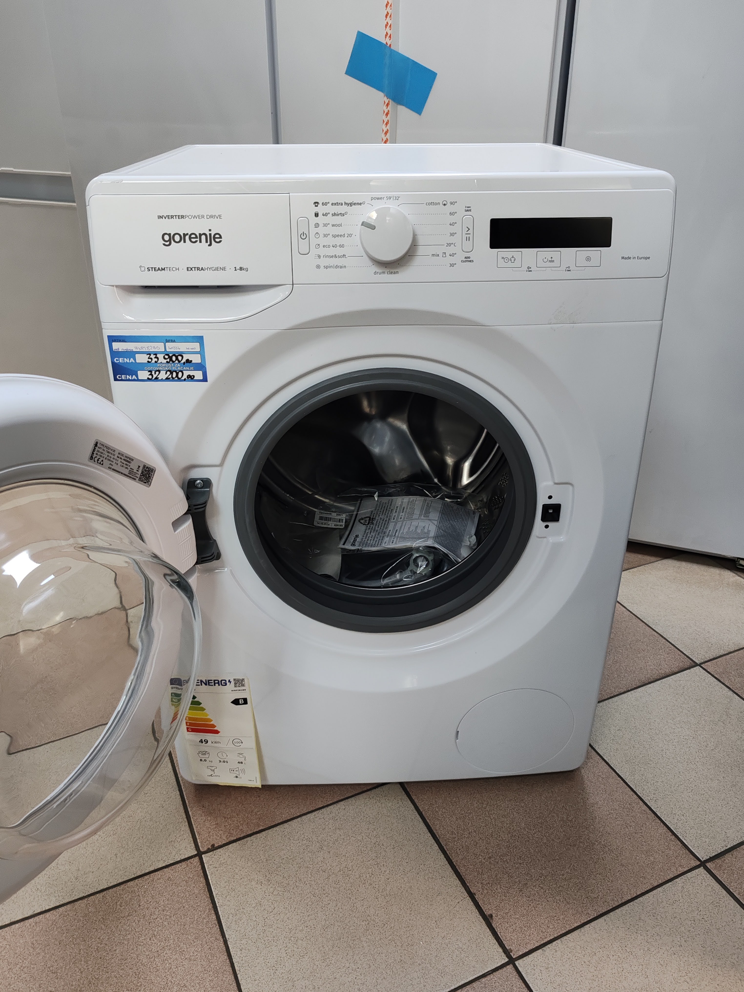 Veš mašina Gorenje WNPI82BS , 8 kg.