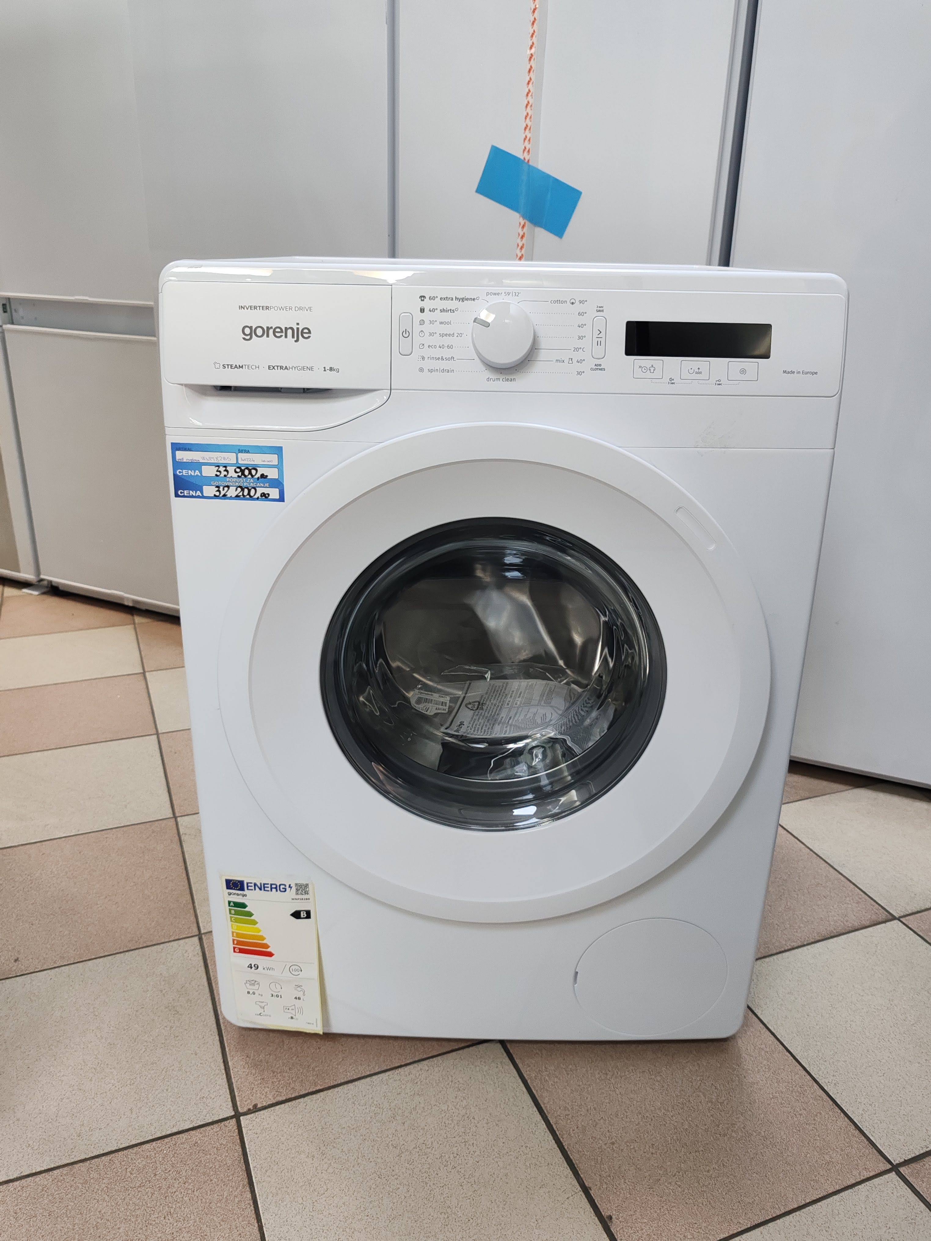 Veš mašina Gorenje WNPI82BS , 8 kg.