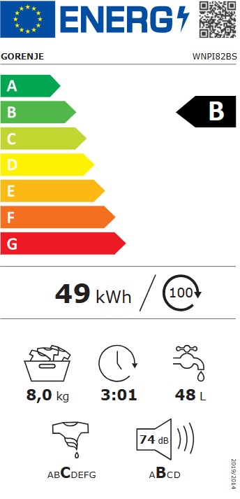 Veš mašina Gorenje WNPI82BS , 8 kg.